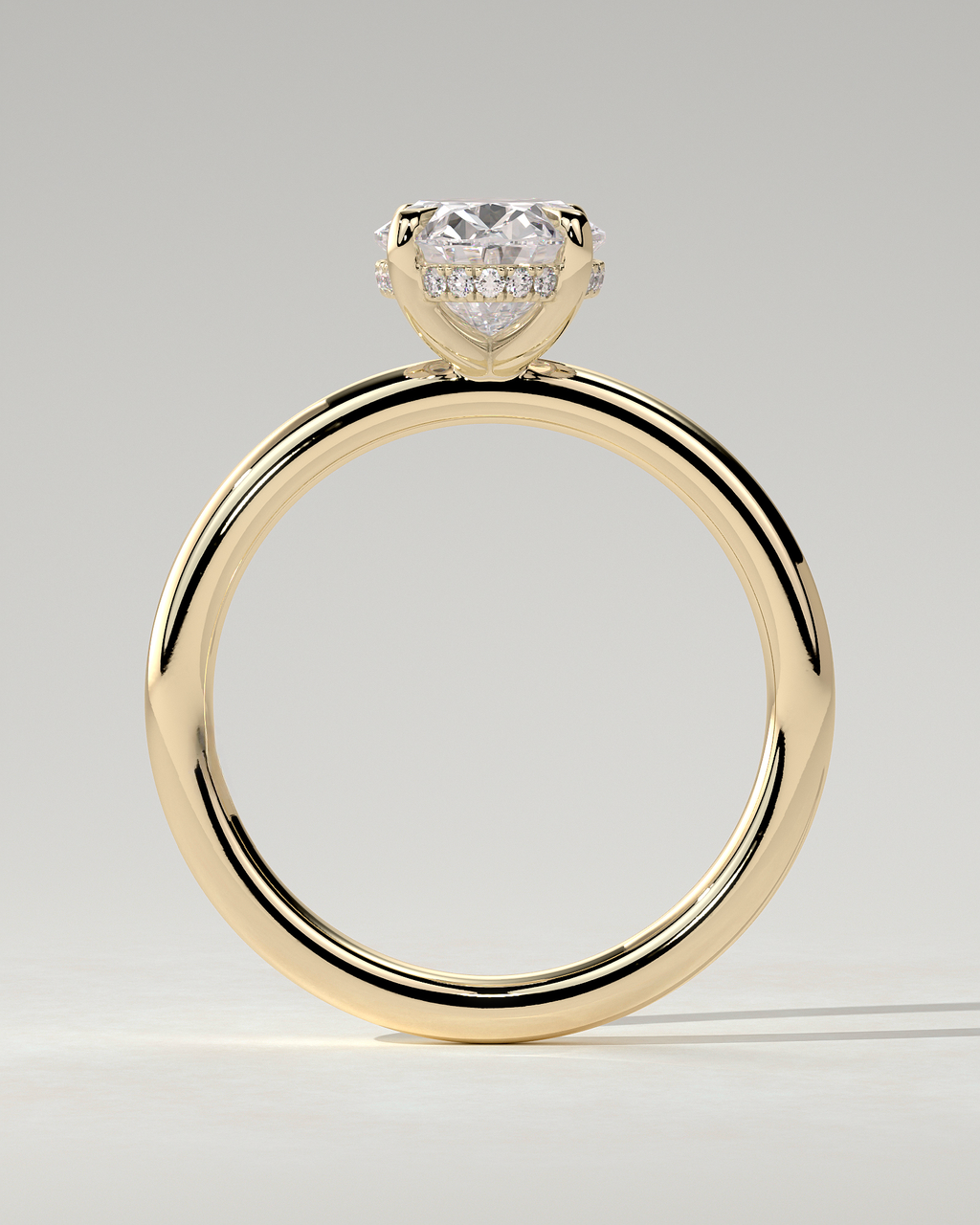Emma Solitaire Oval Ring