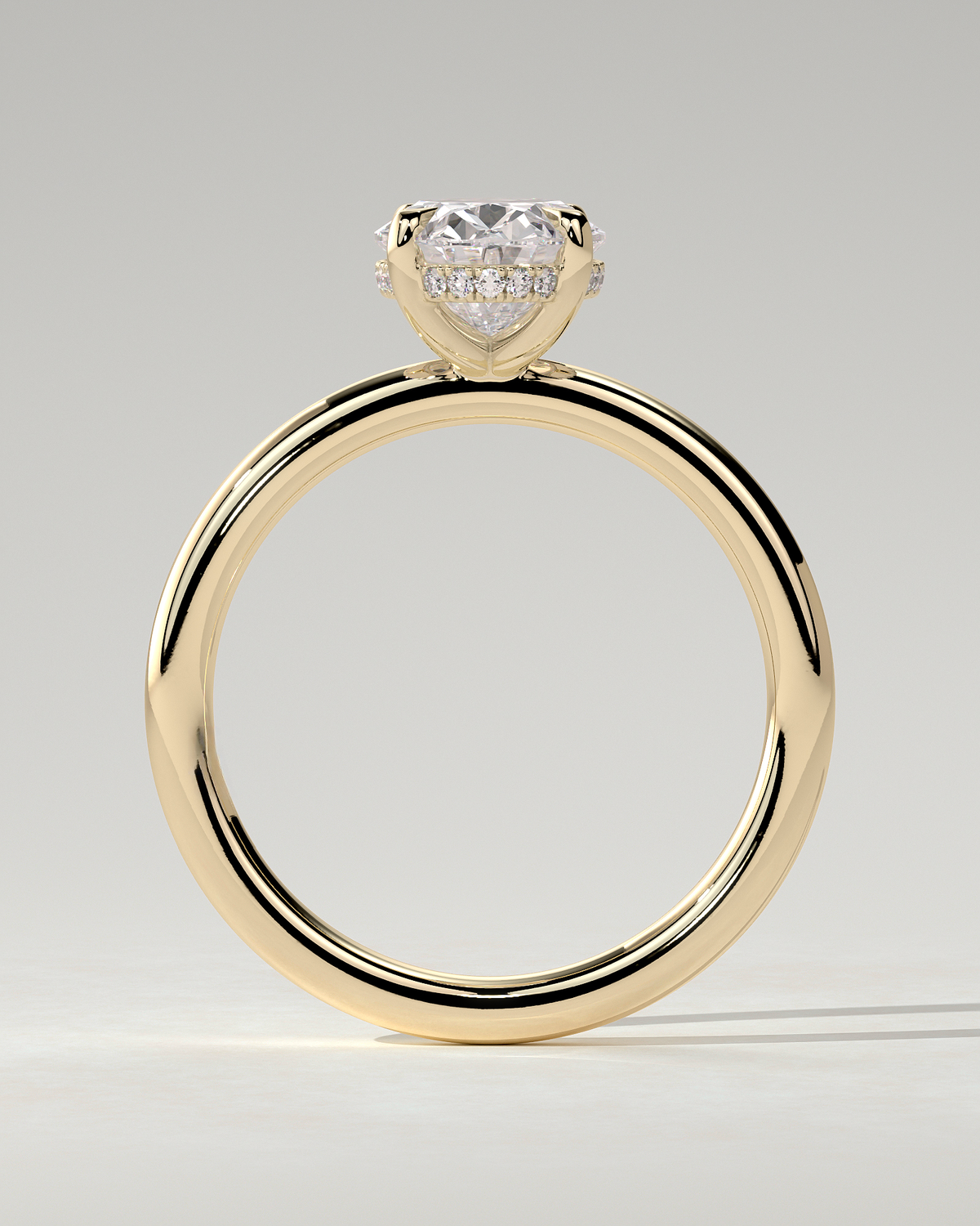 Emma Solitaire Oval Ring
