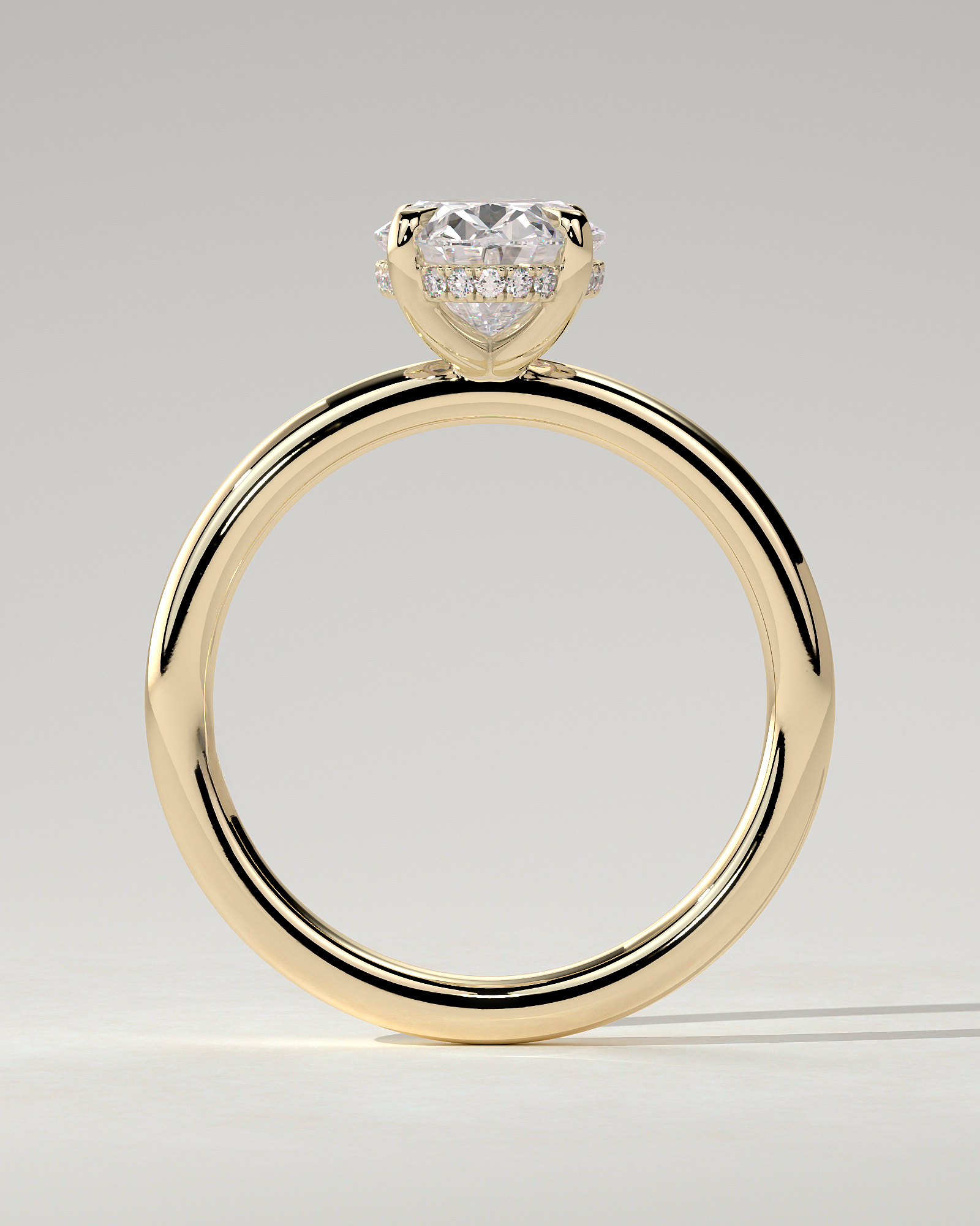 Emma Solitaire Oval Ring