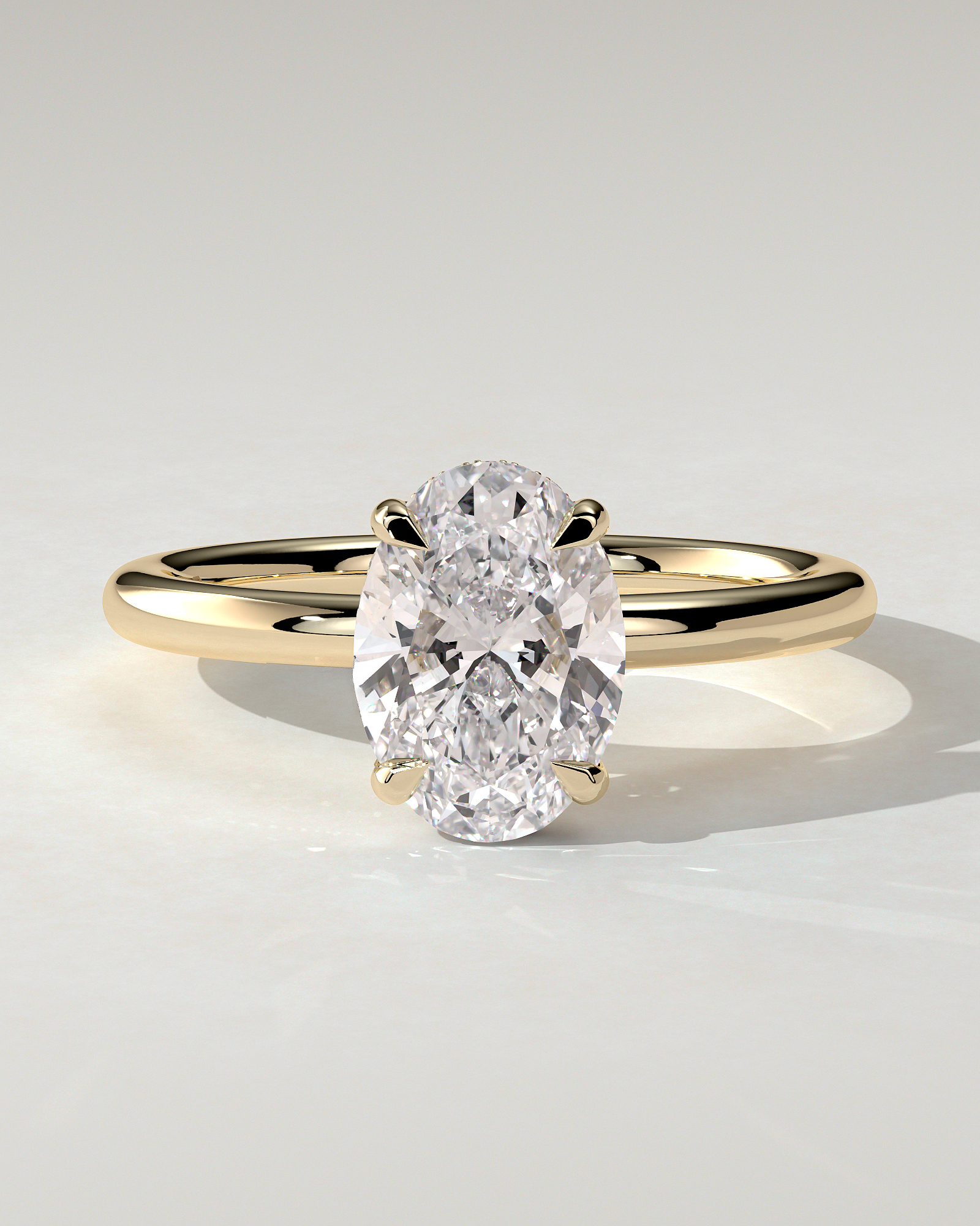 Emma Solitaire Oval Ring