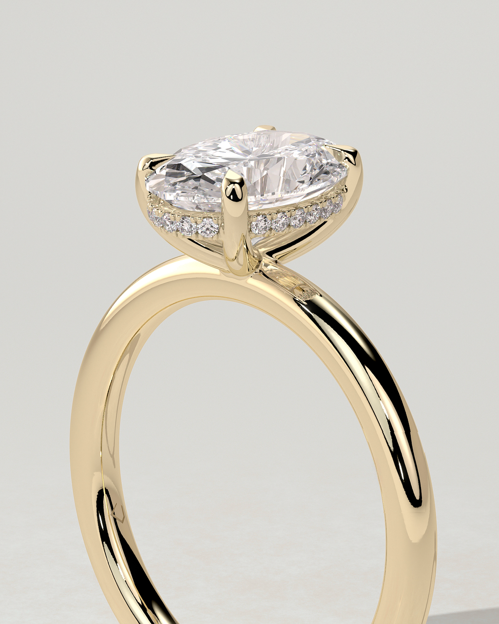 Emma Solitaire Oval Ring