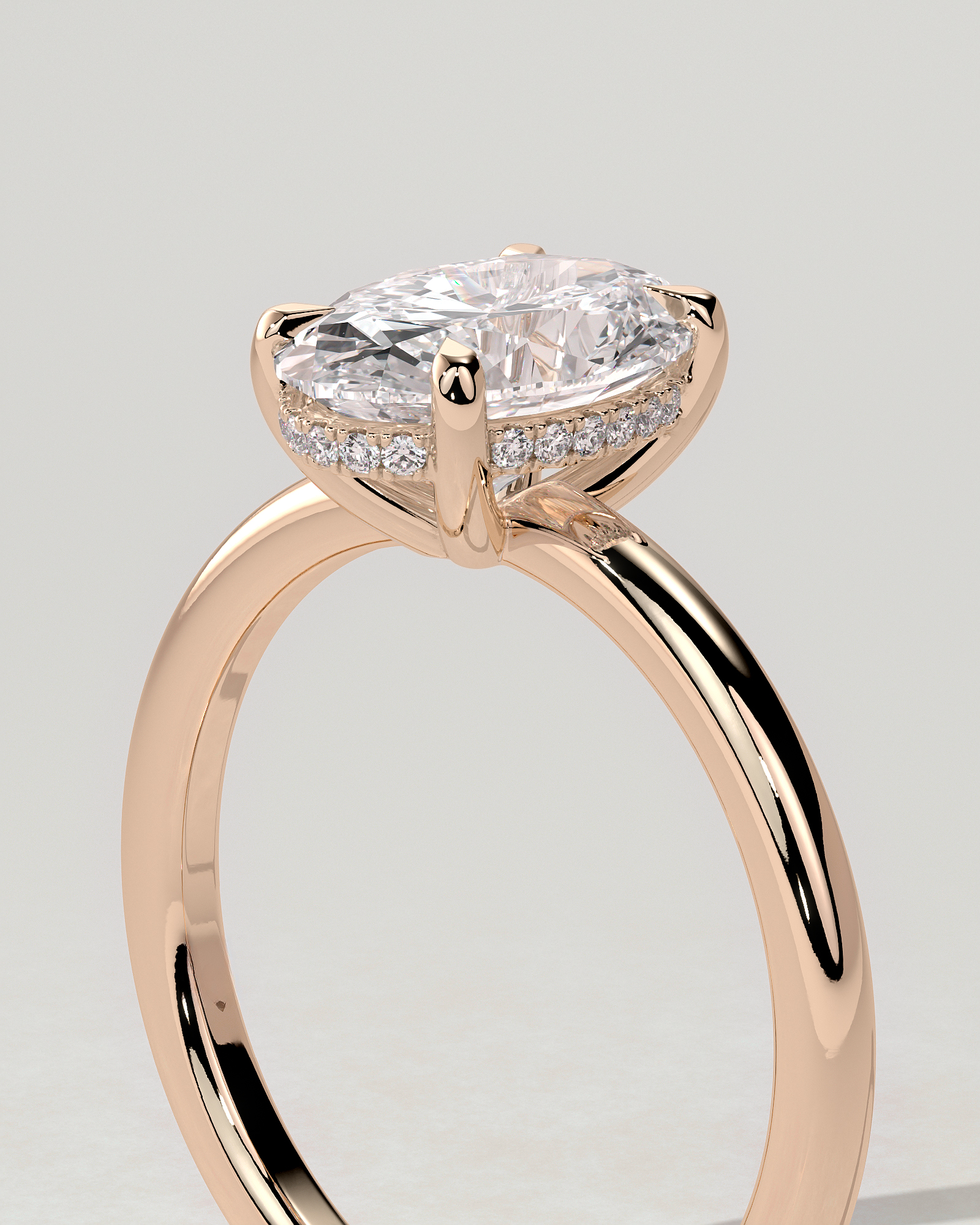 Emma Solitaire Oval Ring