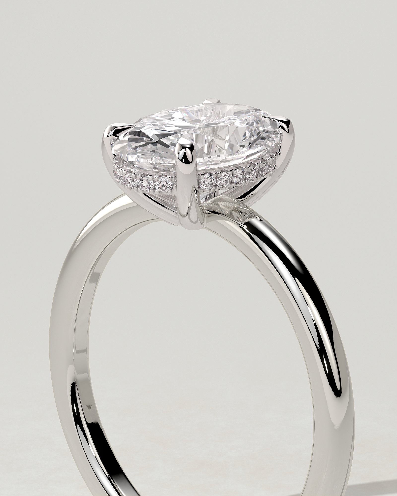 Emma Solitaire Oval Ring