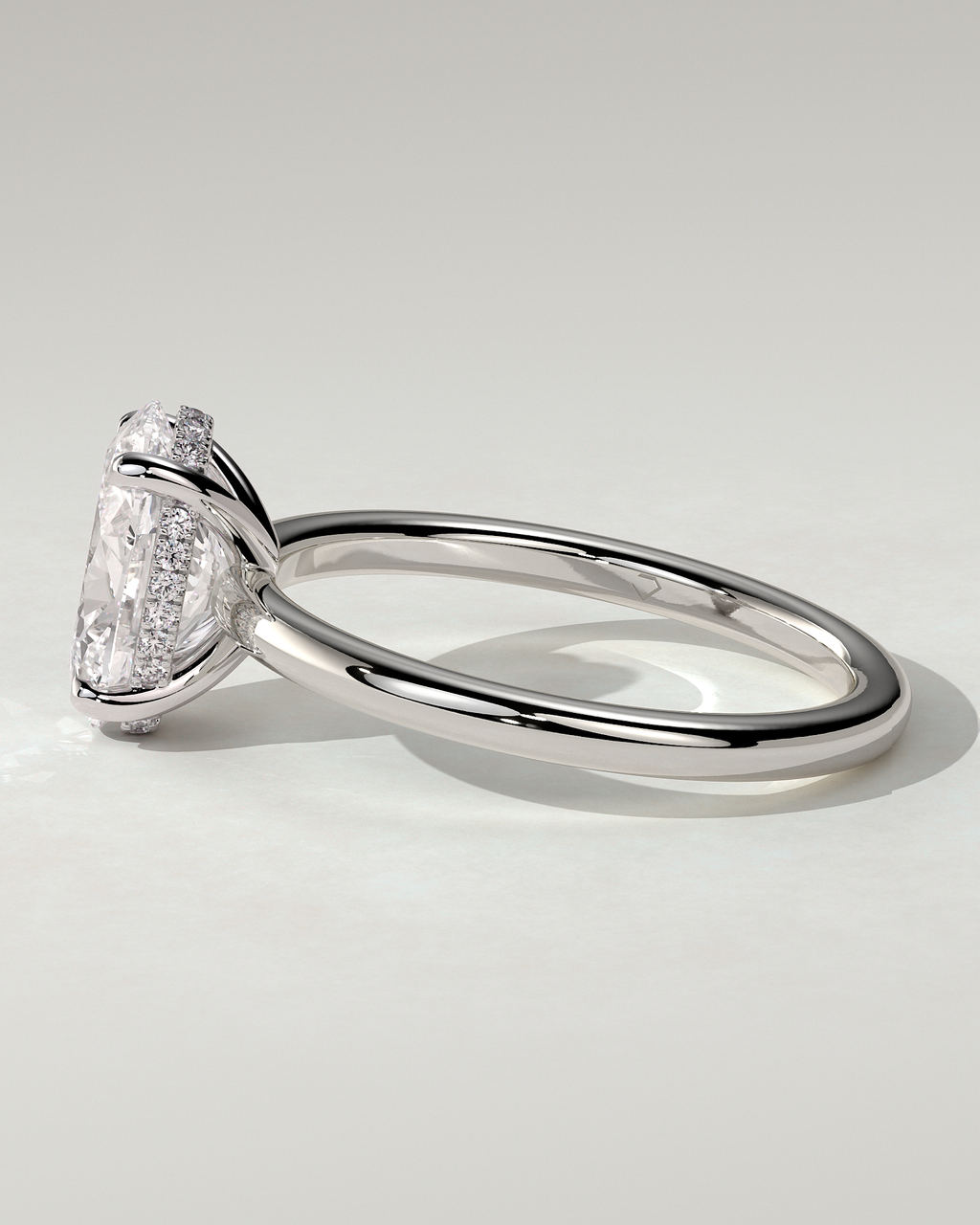 Emma Solitaire Oval Ring