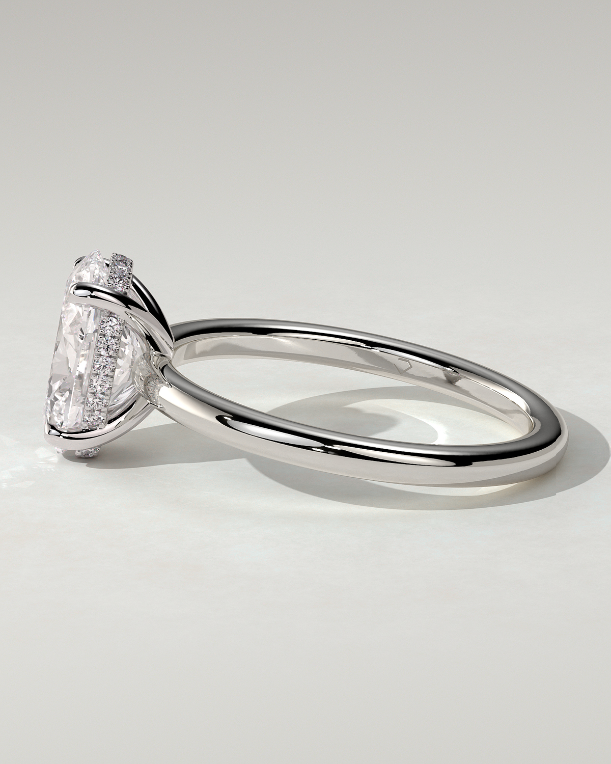 Emma Solitaire Oval Ring