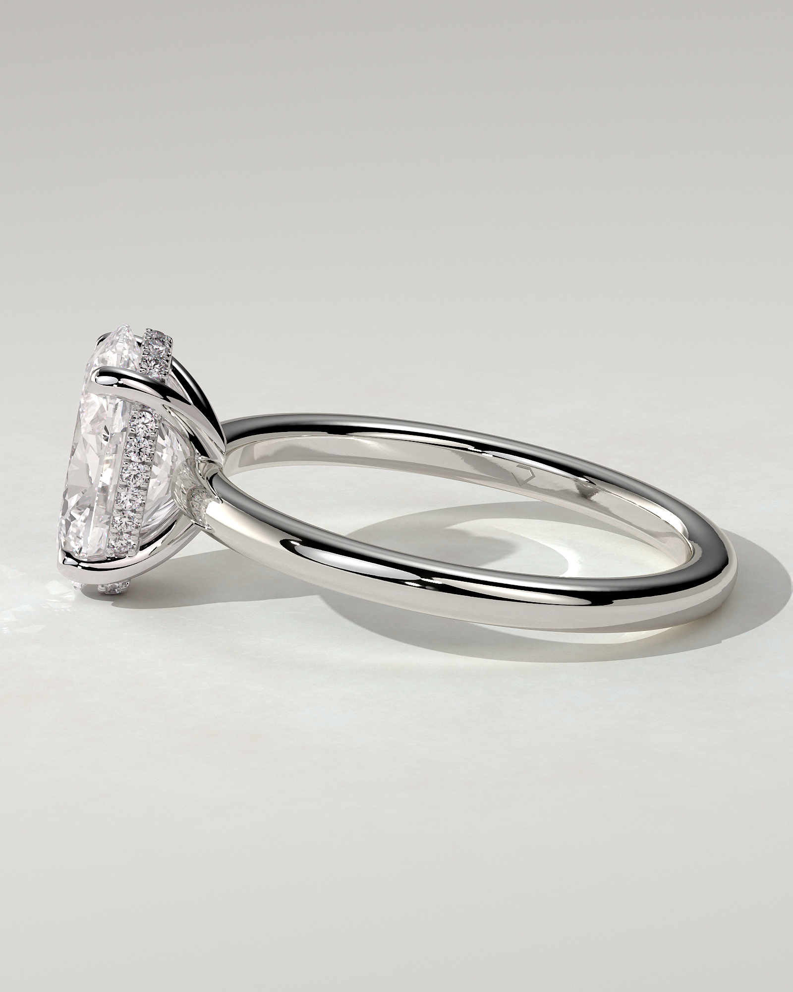 Emma Solitaire Oval Ring