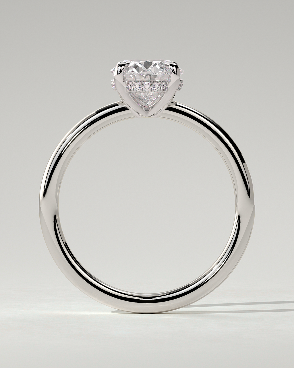 Emma Solitaire Oval Ring