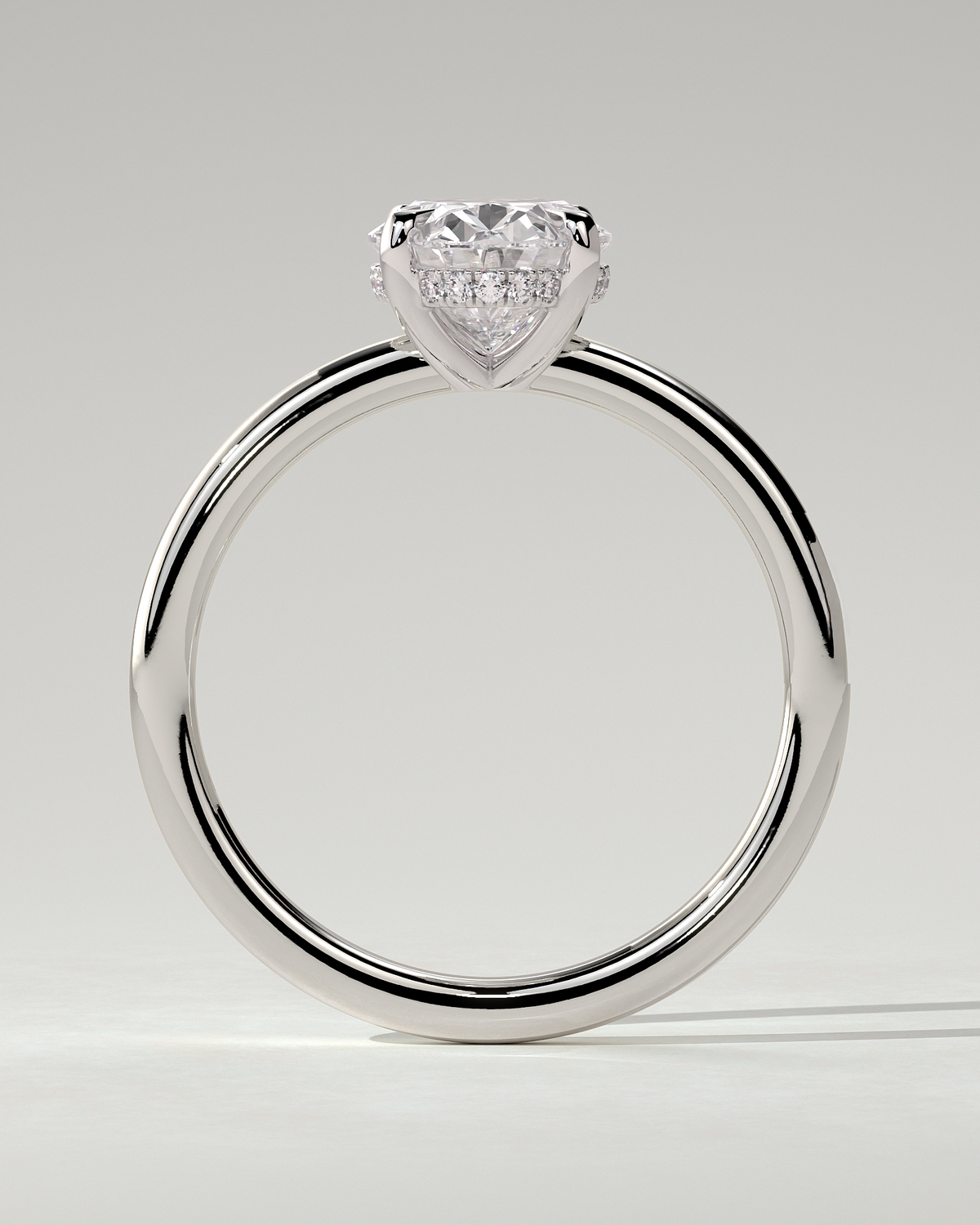 Emma Solitaire Oval Ring
