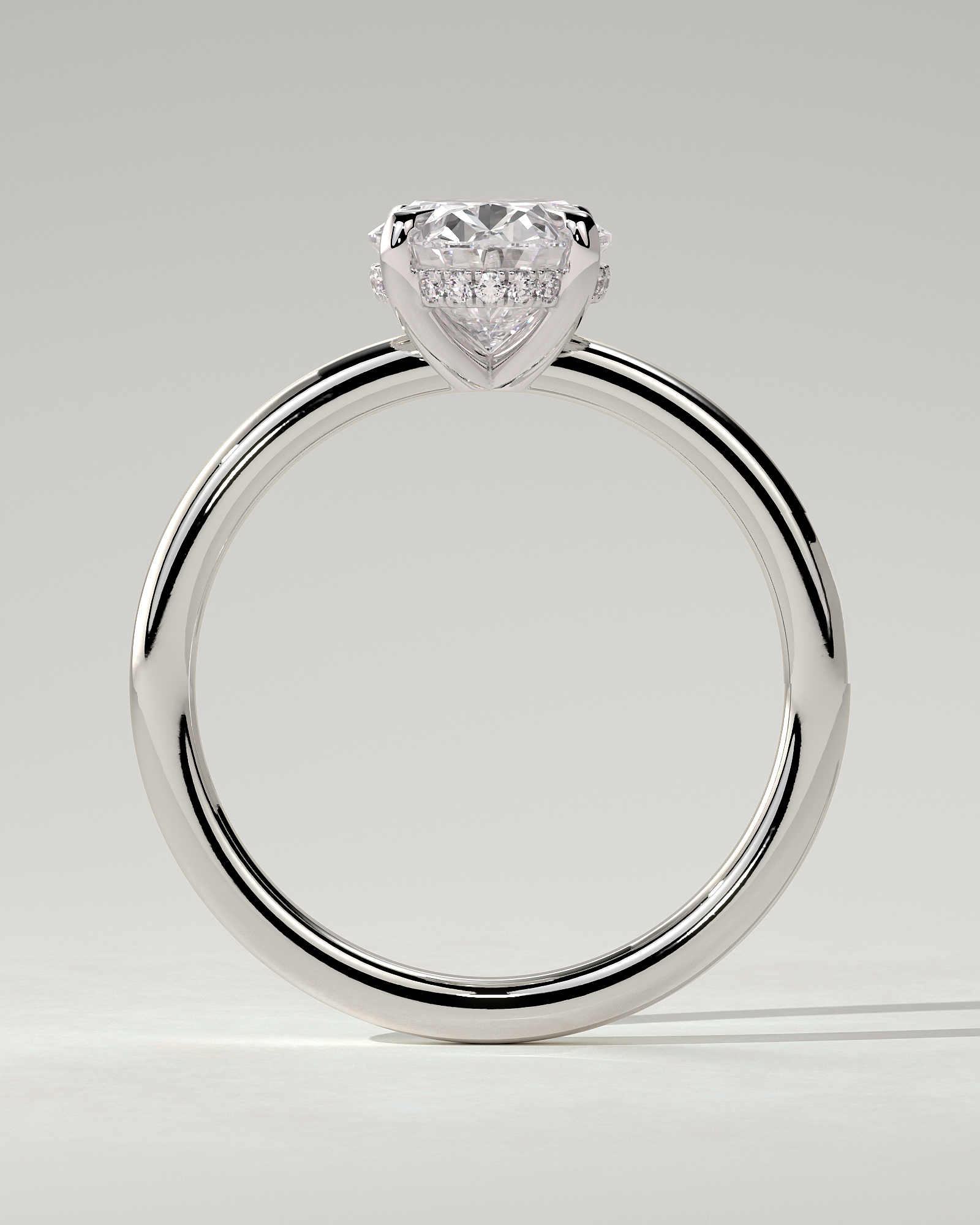 Emma Solitaire Oval Ring