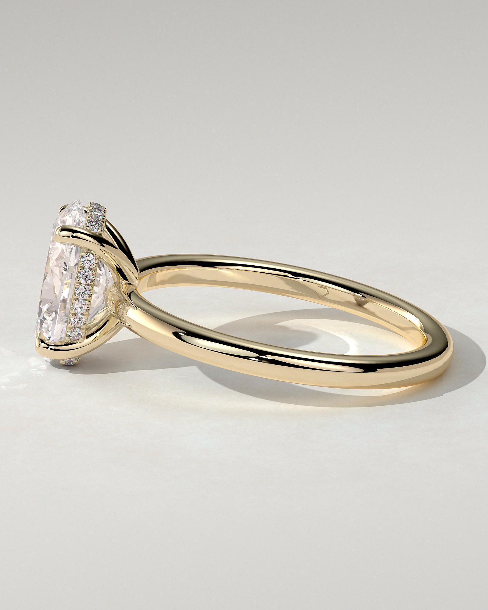 Emma Solitaire Oval Ring