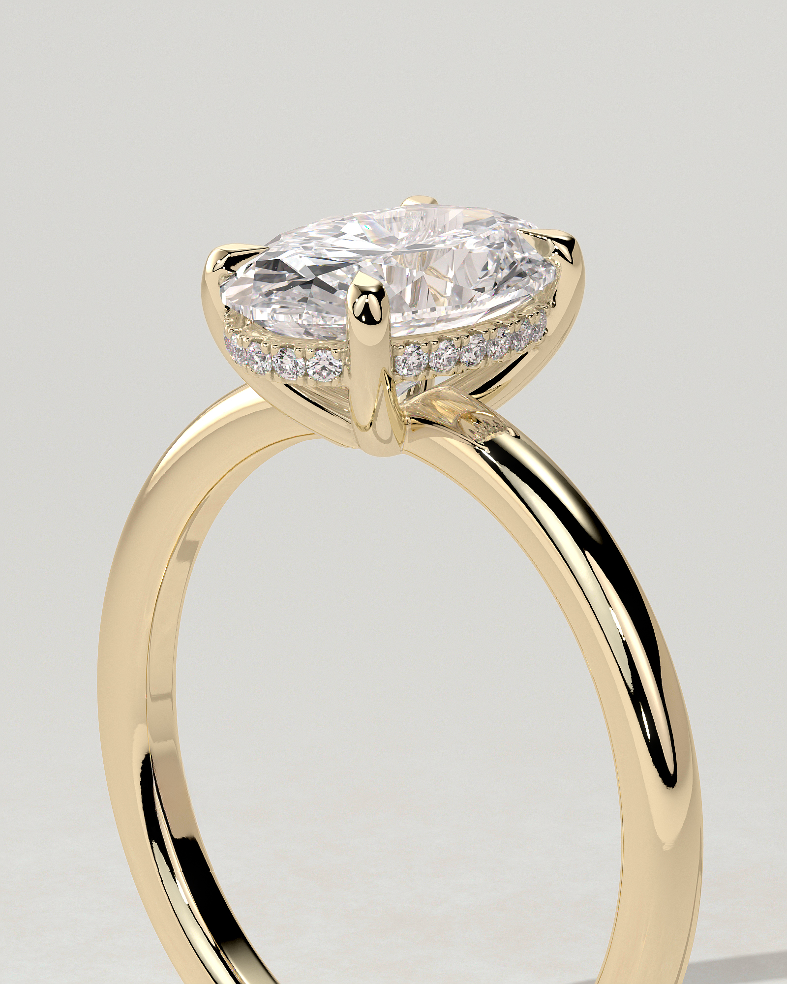 Emma Solitaire Oval Ring