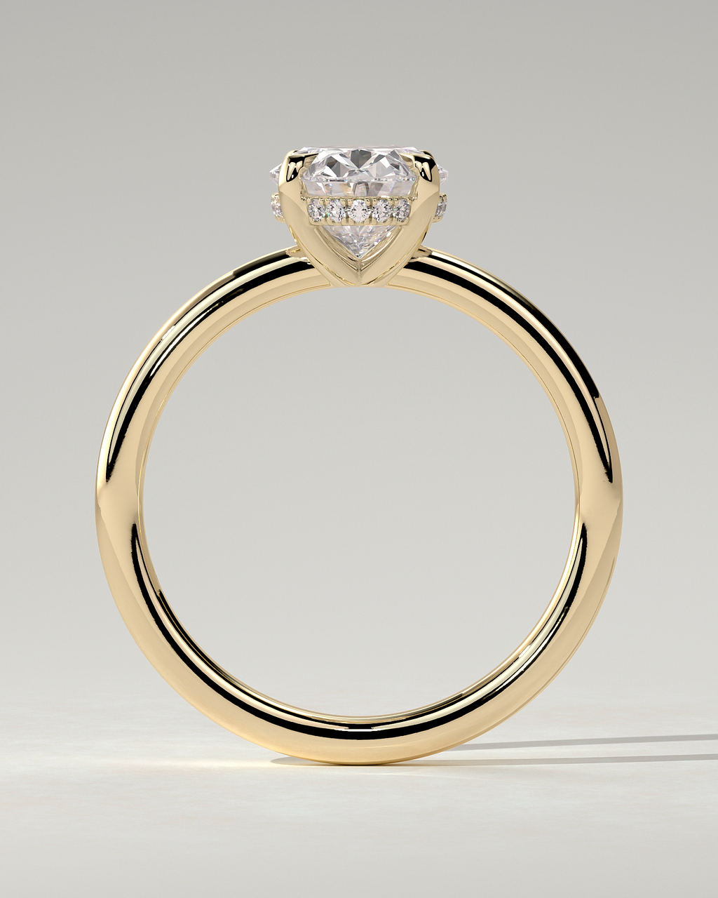 Emma Solitaire Oval Ring