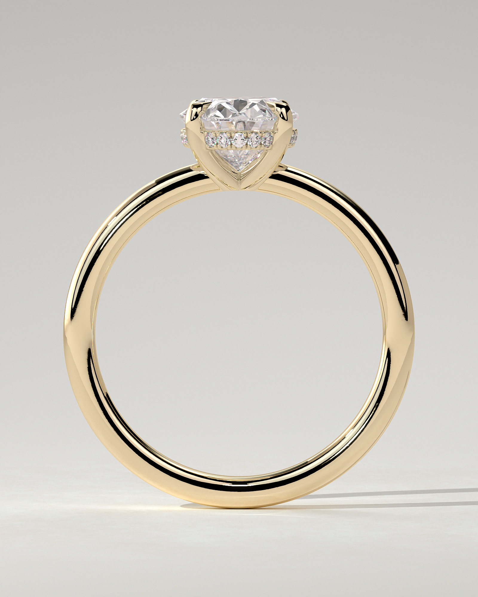 Emma Solitaire Oval Ring
