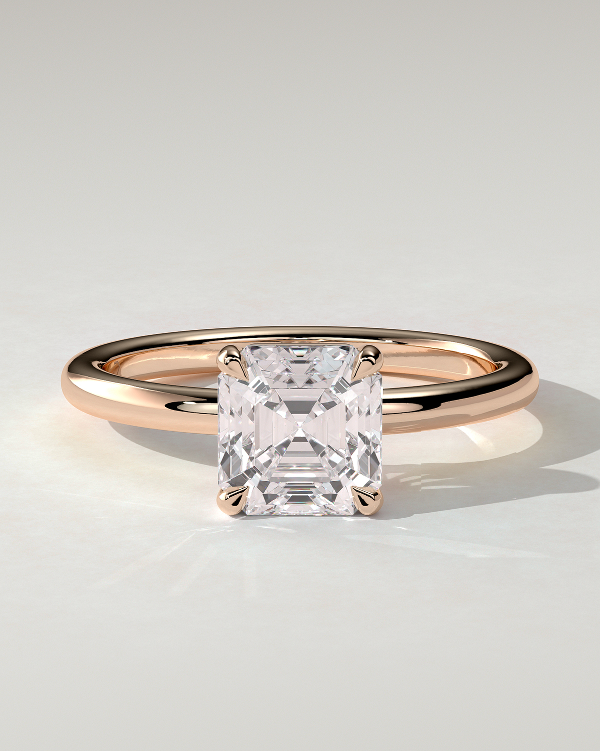 Emmy Solitaire Asscher Ring