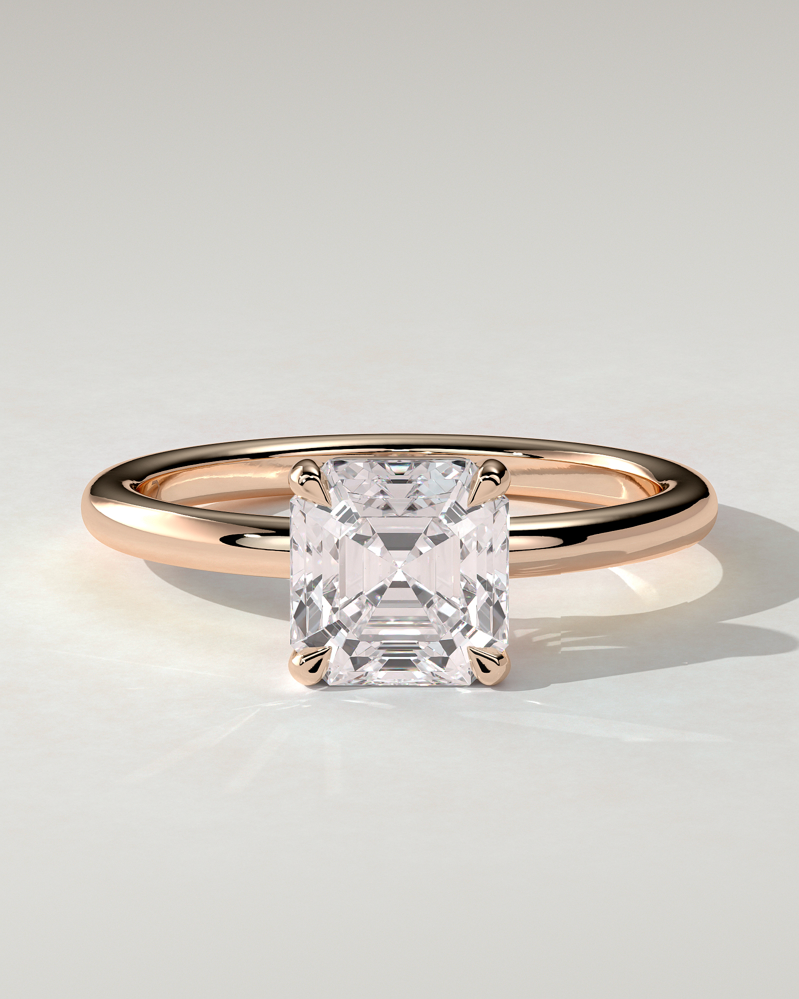 Emmy Solitaire Asscher Ring