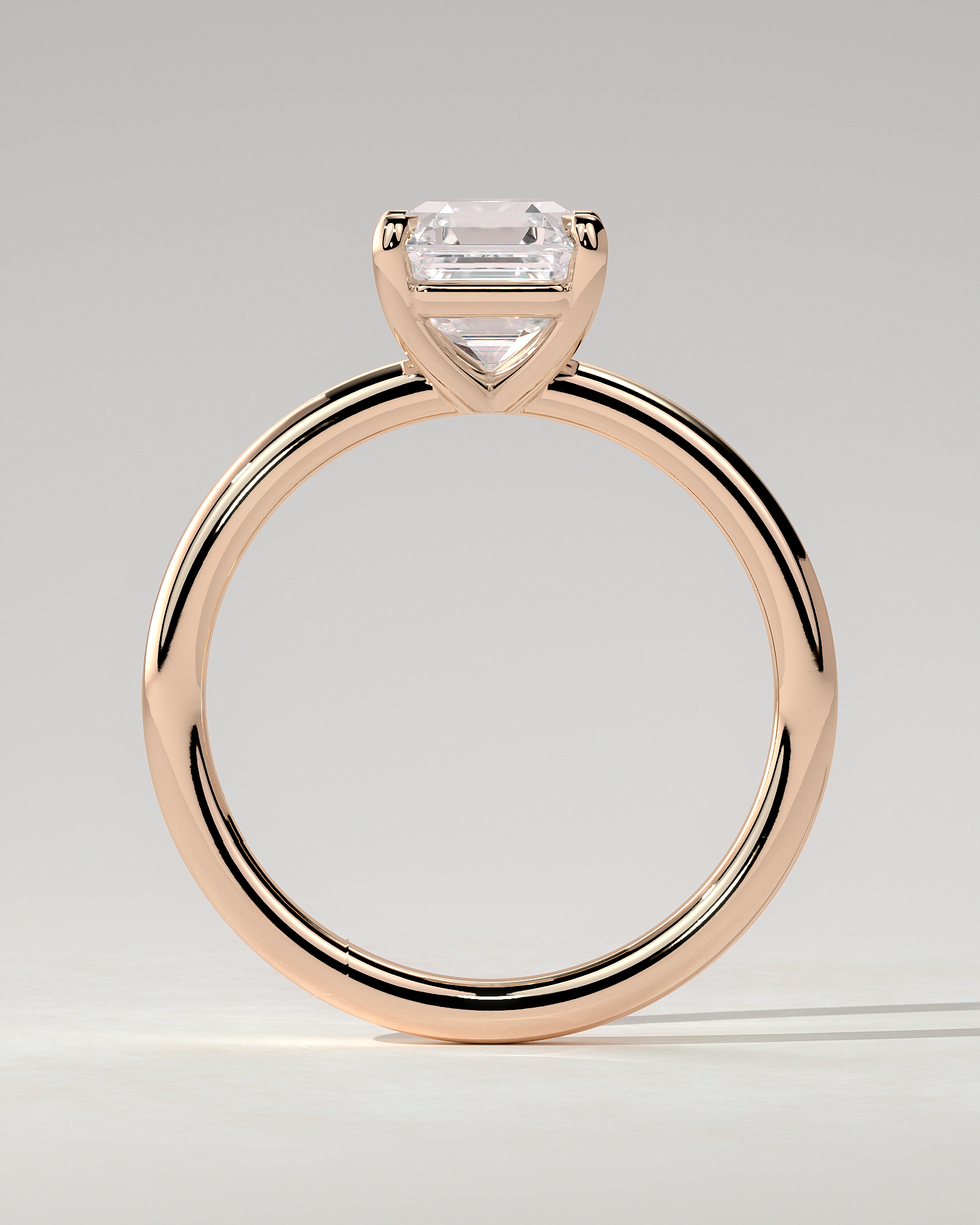 Emmy Solitaire Asscher Ring