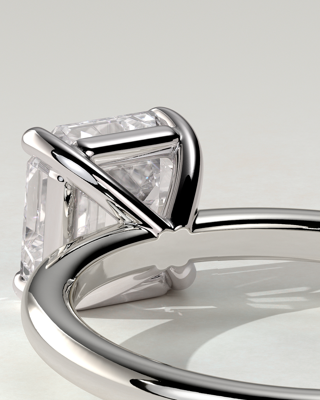 Emmy Solitaire Asscher Ring