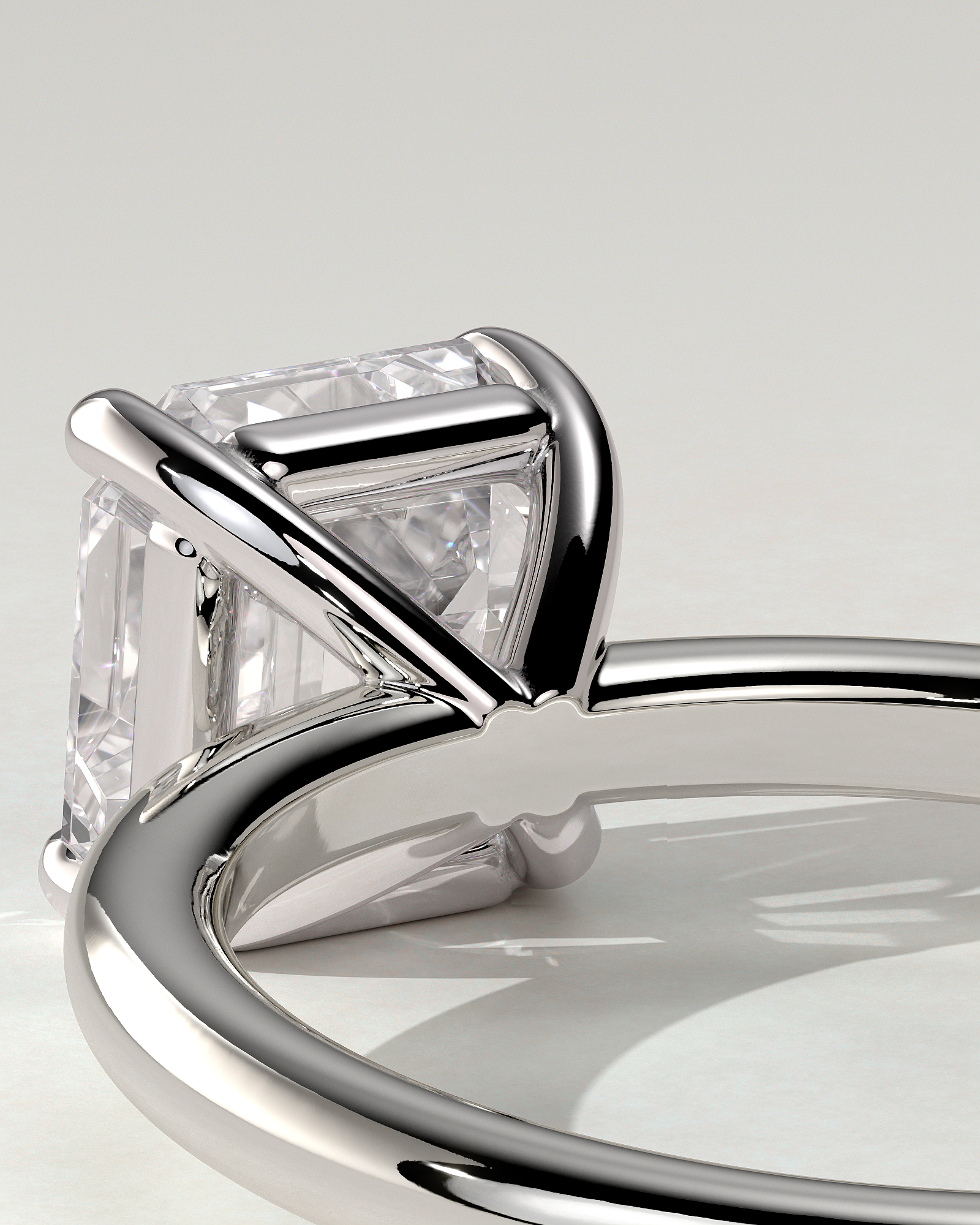 Emmy Solitaire Asscher Ring