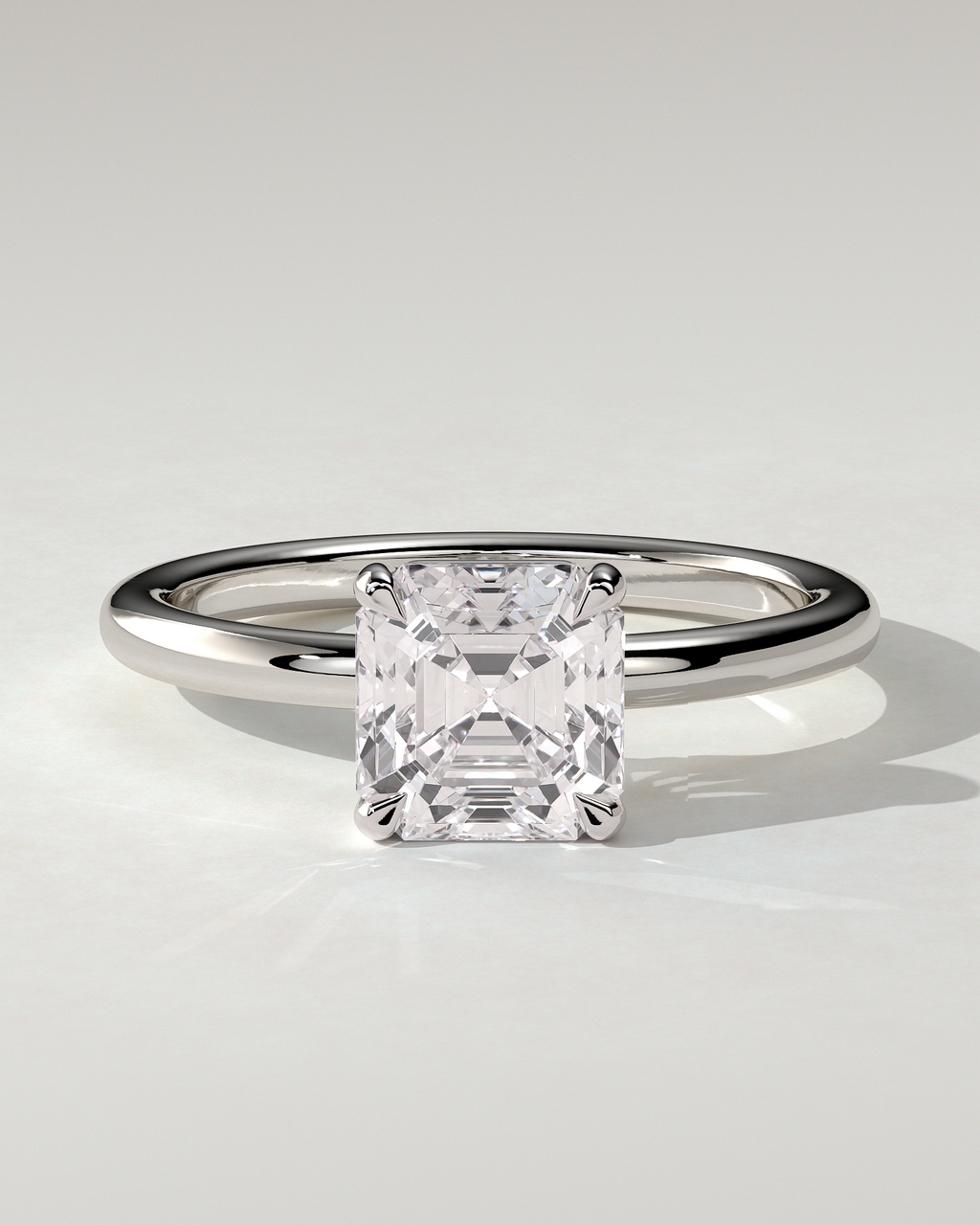Emmy Solitaire Asscher Ring