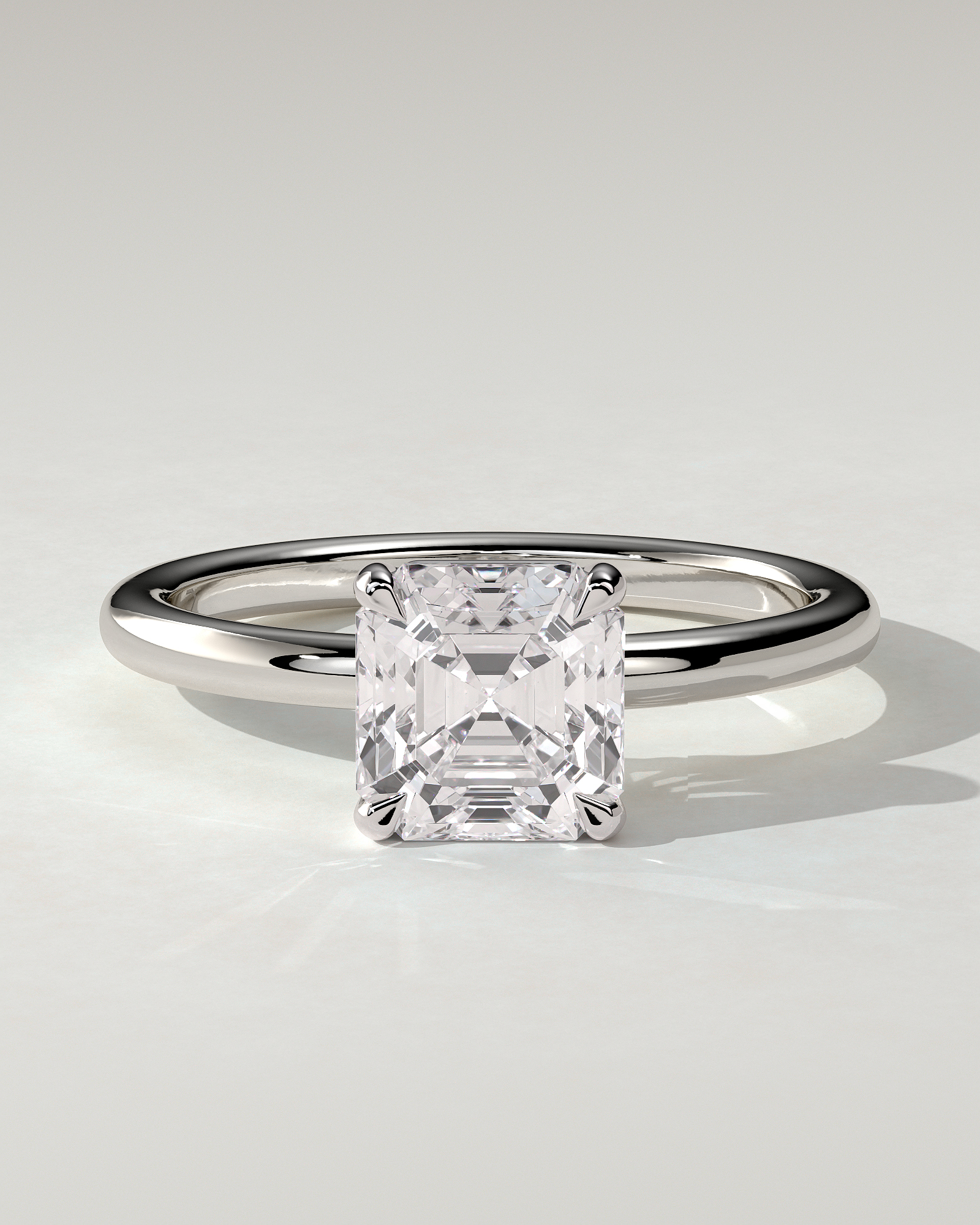 Emmy Solitaire Asscher Ring