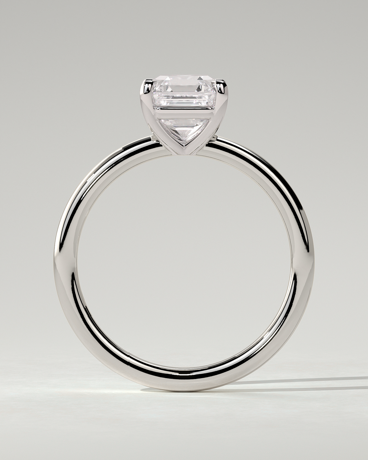 Emmy Solitaire Asscher Ring