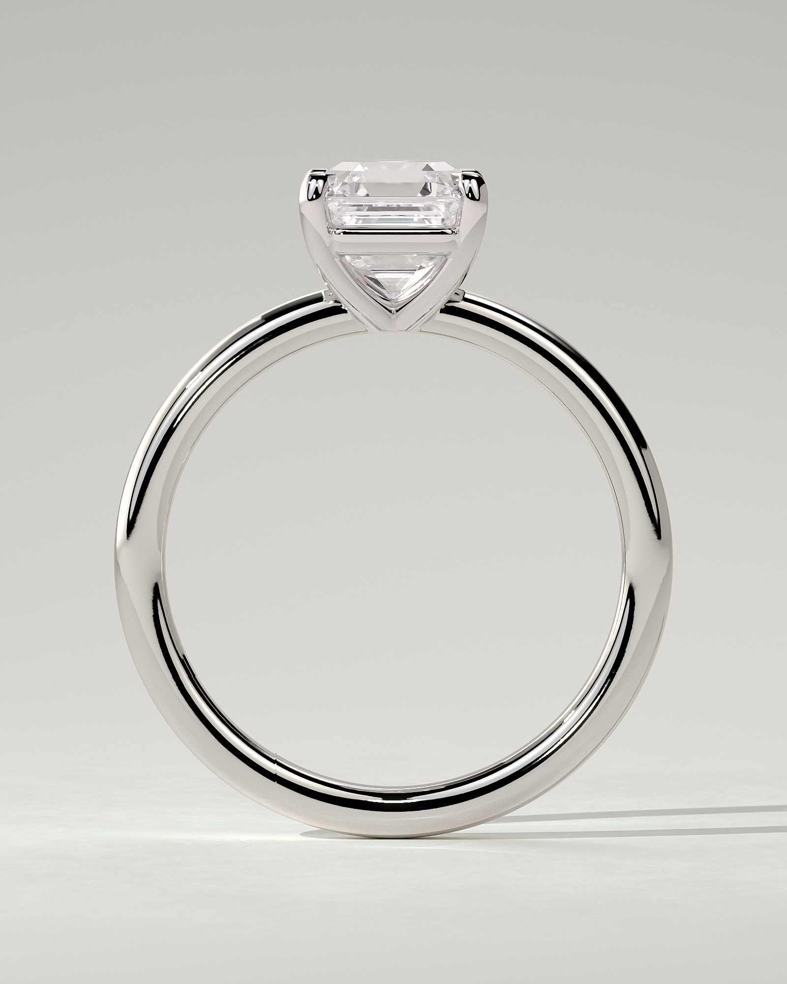 Emmy Solitaire Asscher Ring