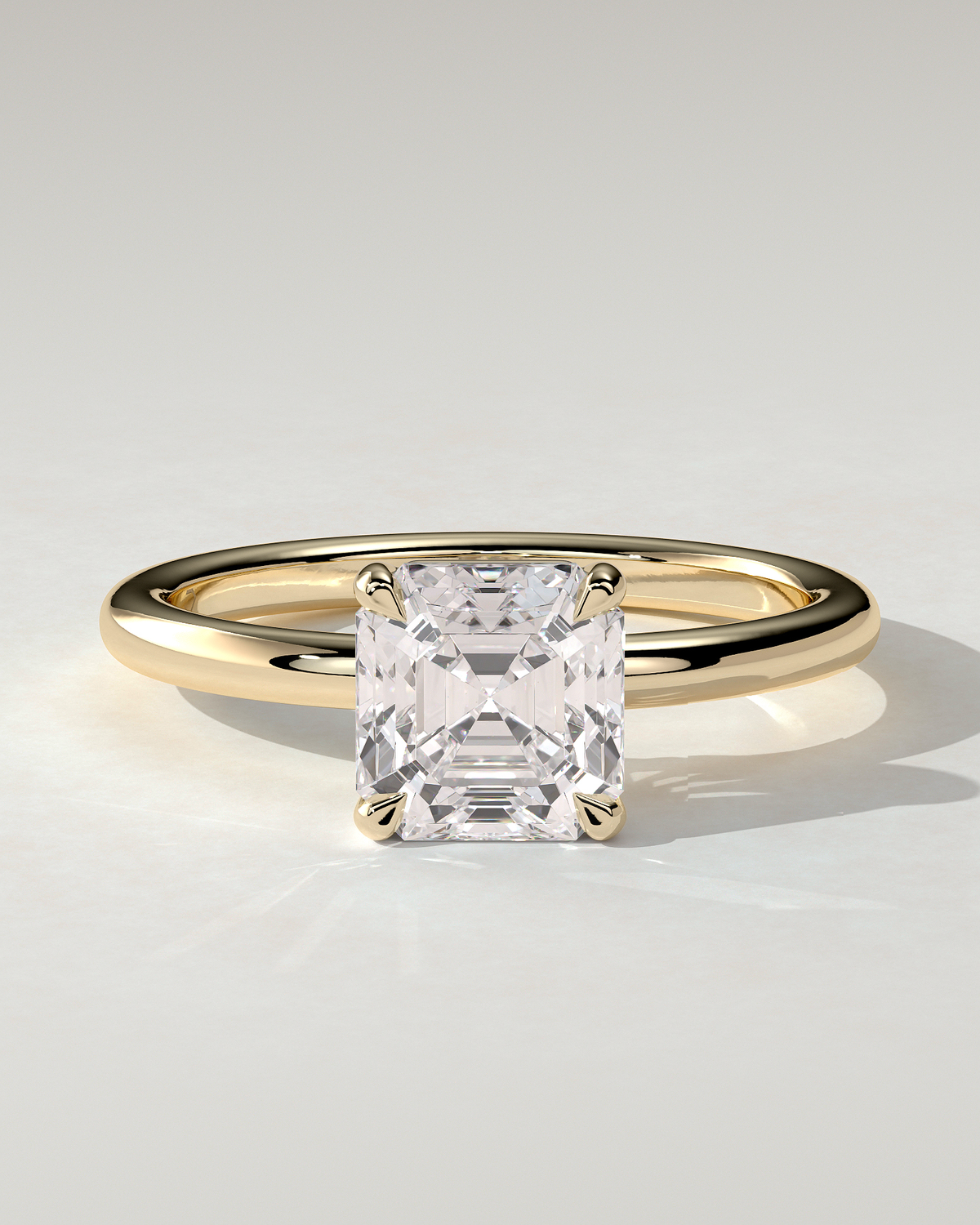 Emmy Solitaire Asscher Ring