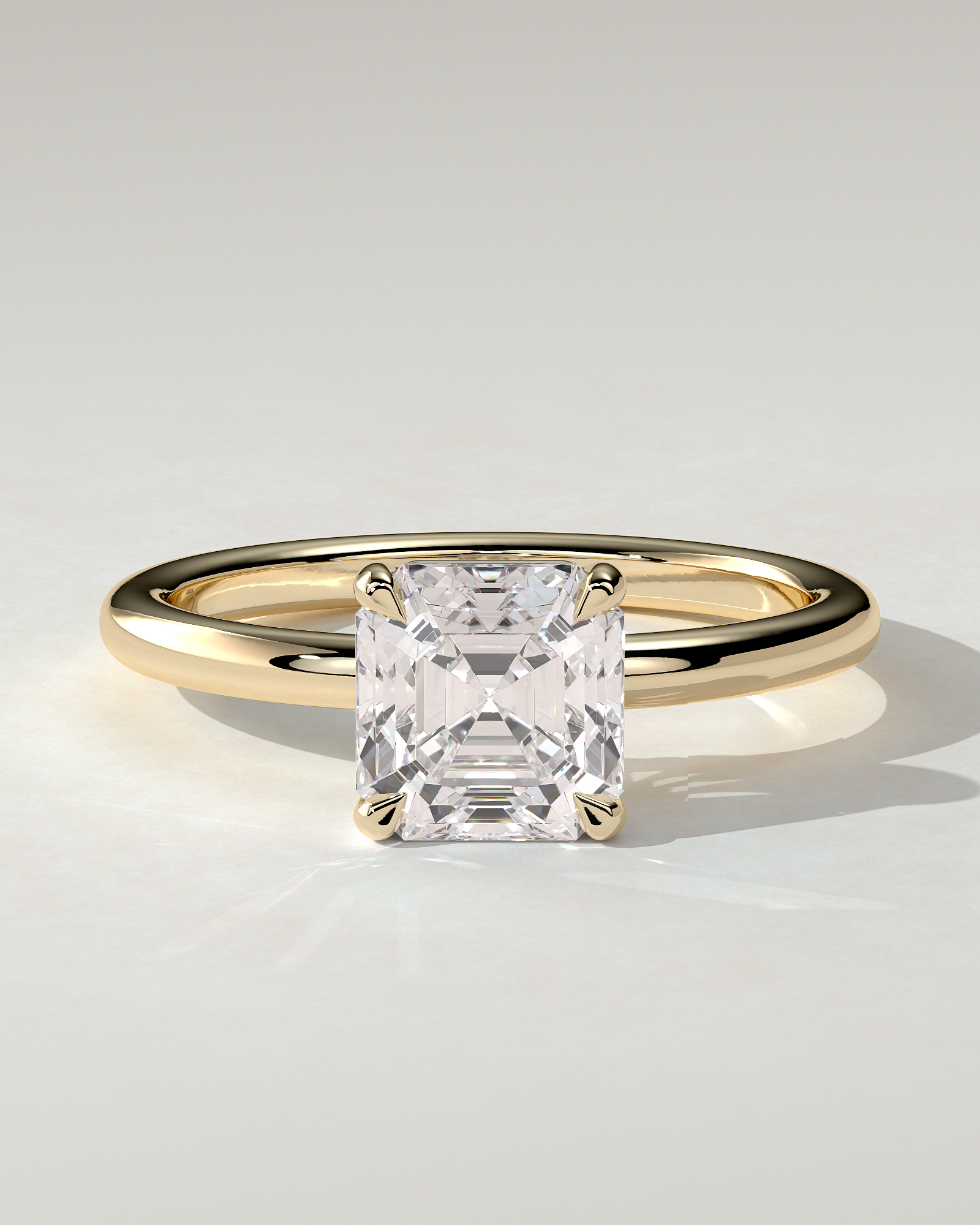 Emmy Solitaire Asscher Ring