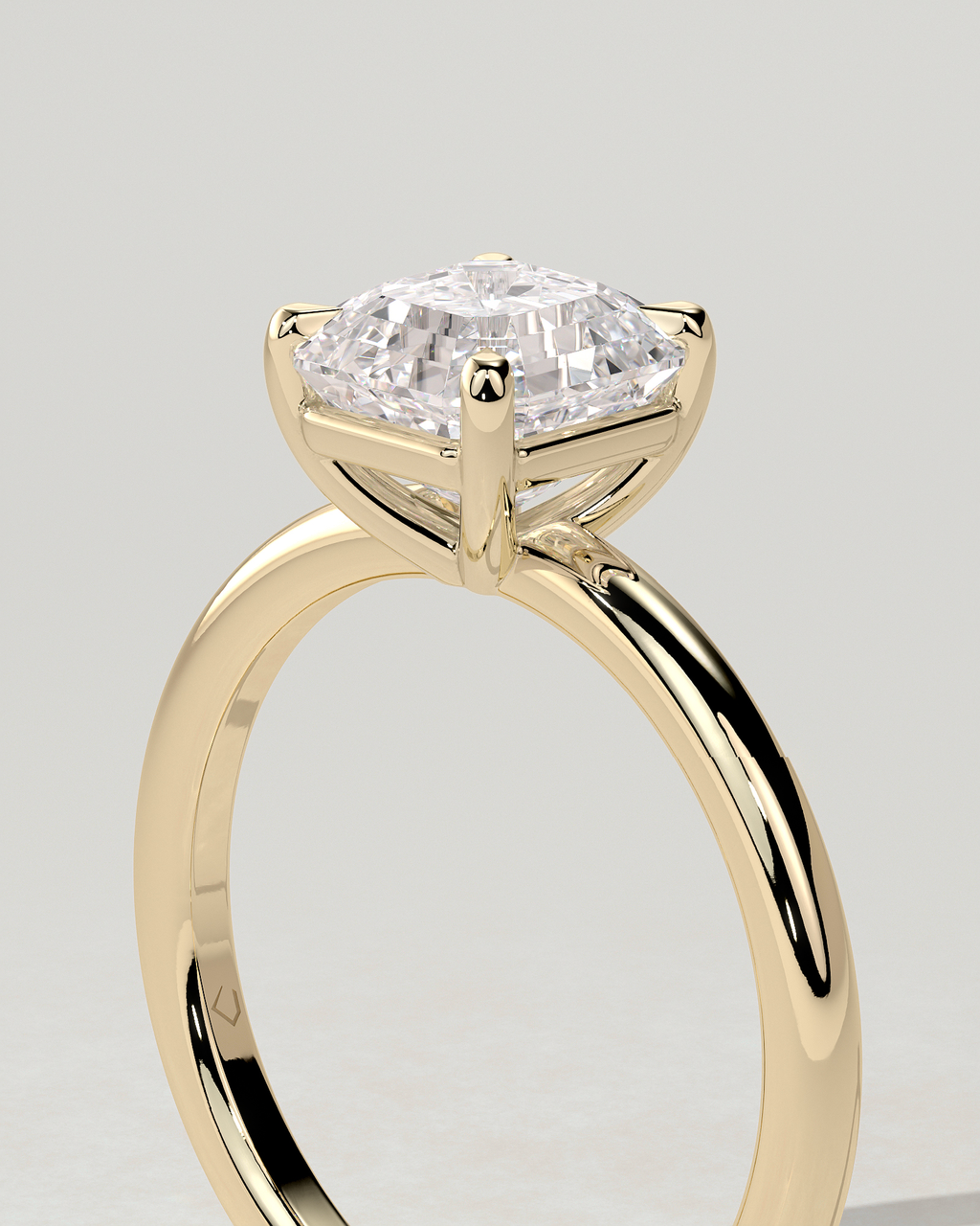 Emmy Solitaire Asscher Ring
