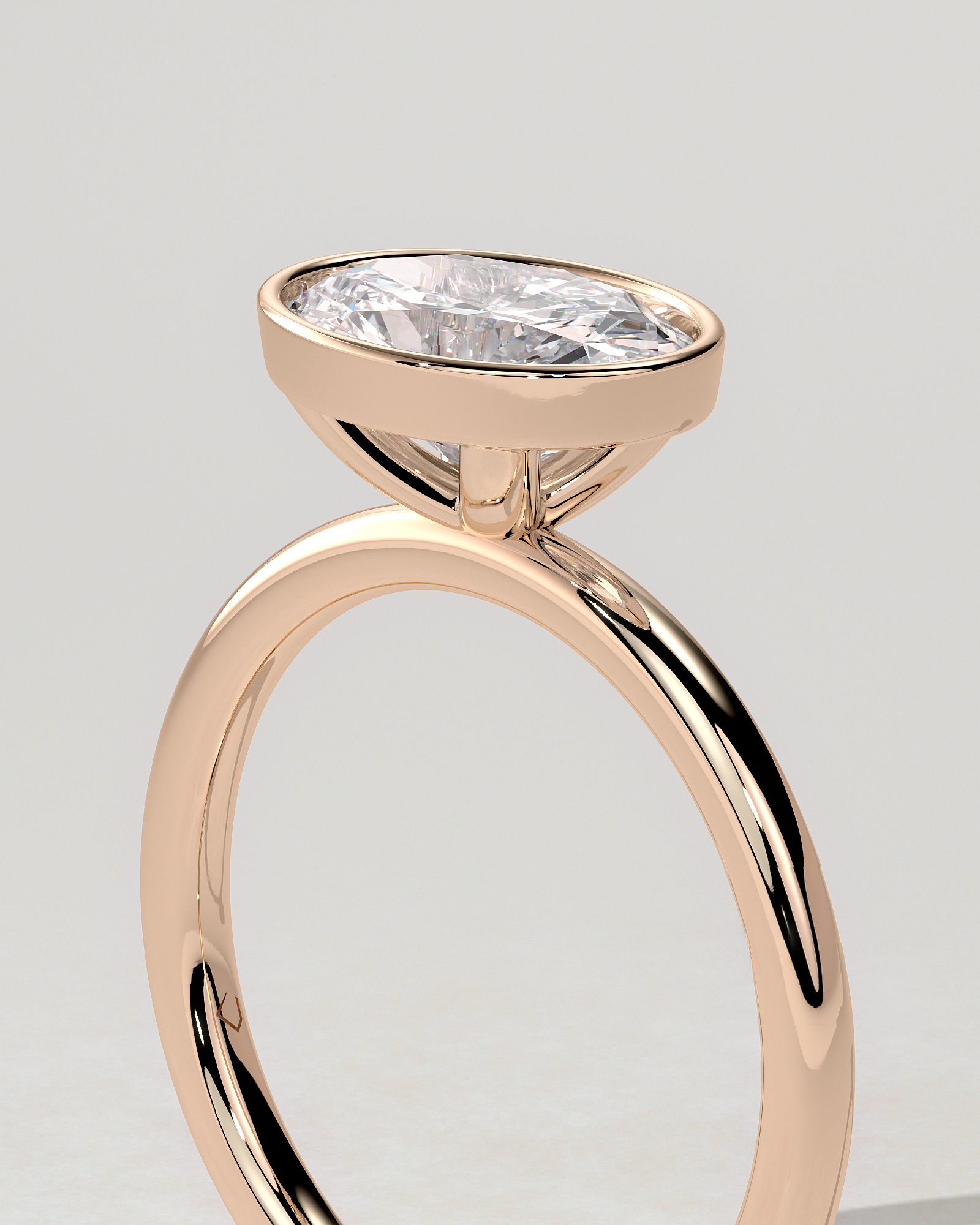 Erin Bezel Oval Ring
