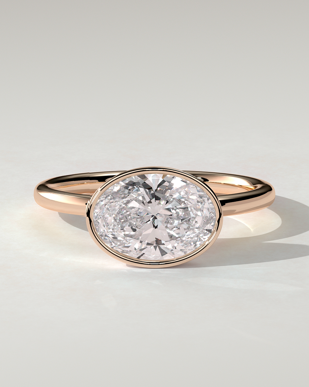 Erin Bezel Oval Ring