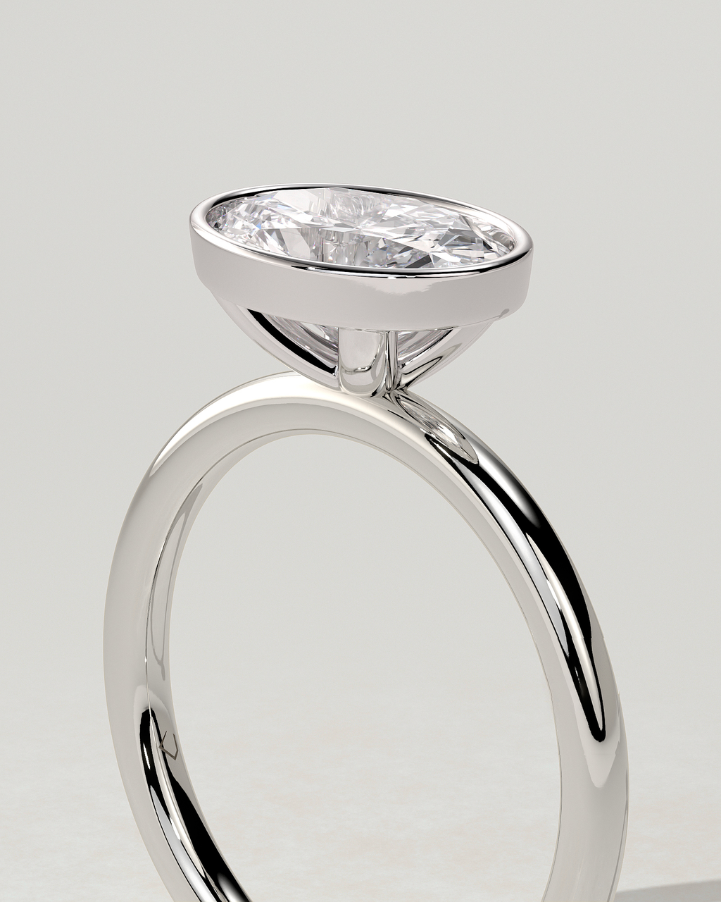 Erin Bezel Oval Ring