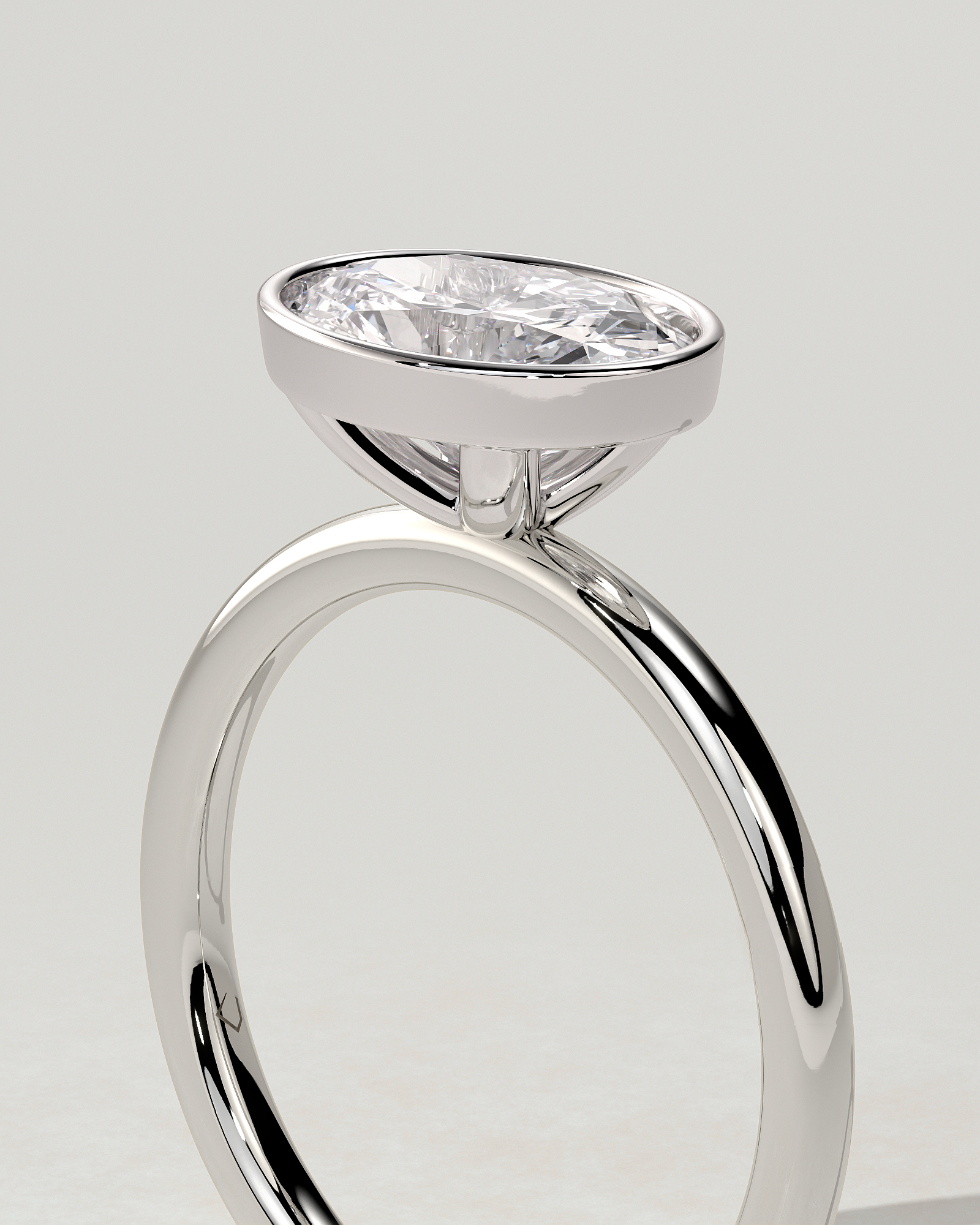 Erin Bezel Oval Ring