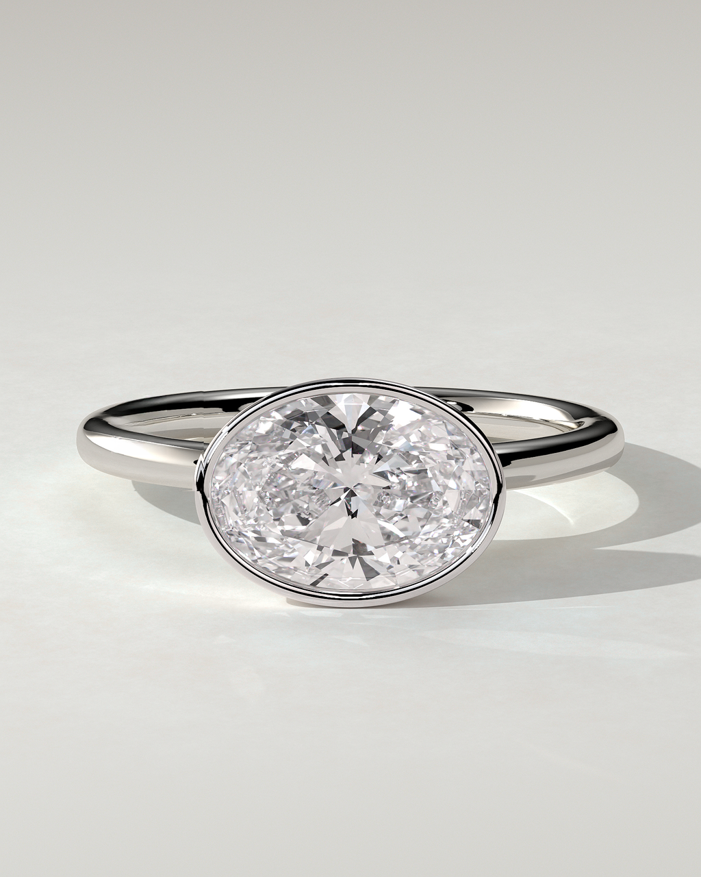 Erin Bezel Oval Ring