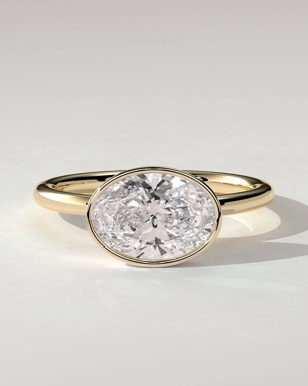 Erin Bezel Oval Ring