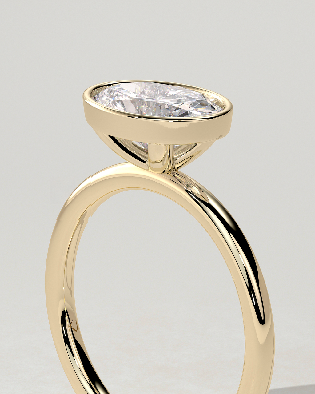 Erin Bezel Oval Ring