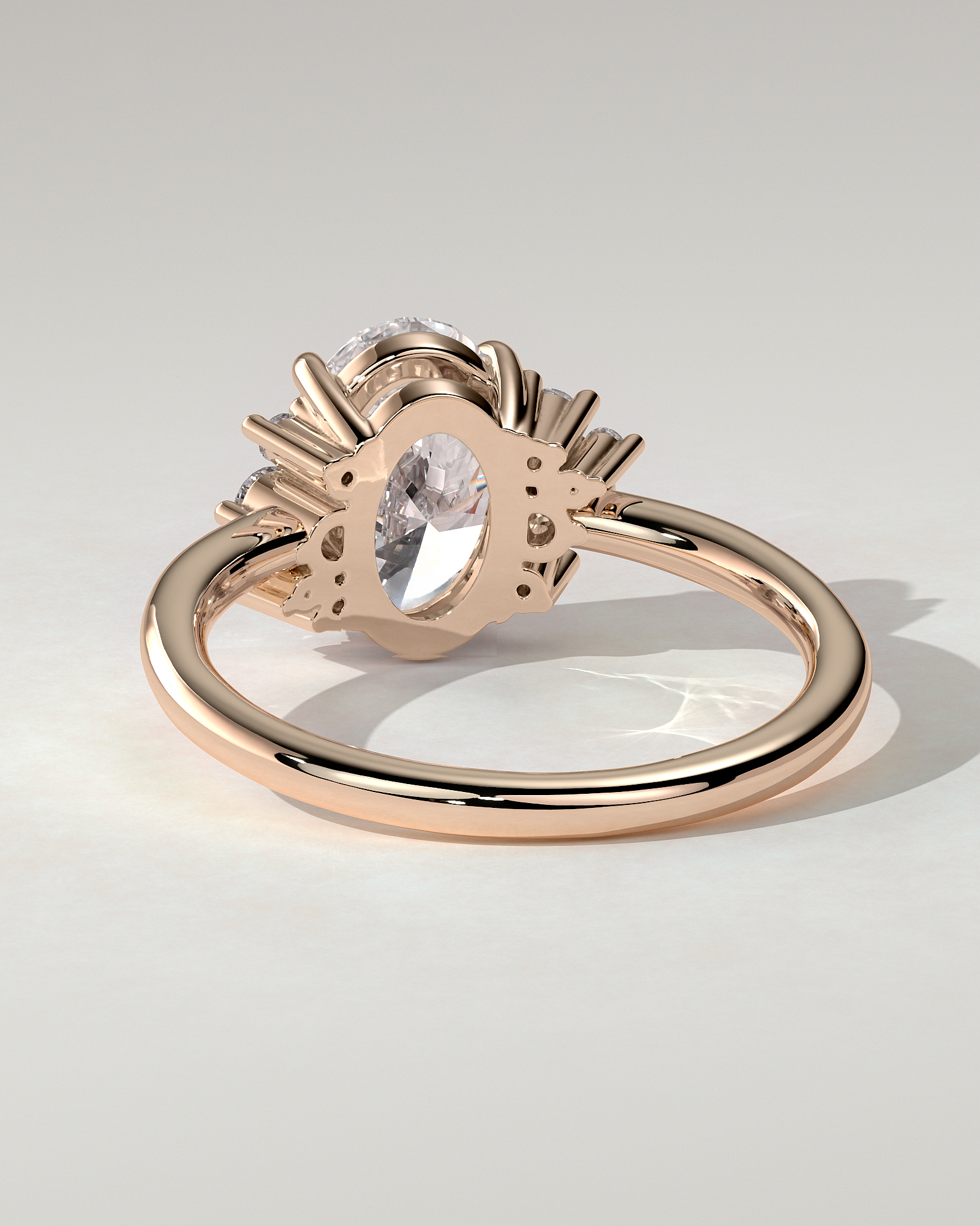 Esther Solitaire Oval Ring