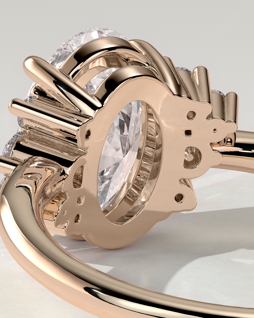Esther Solitaire Oval Ring