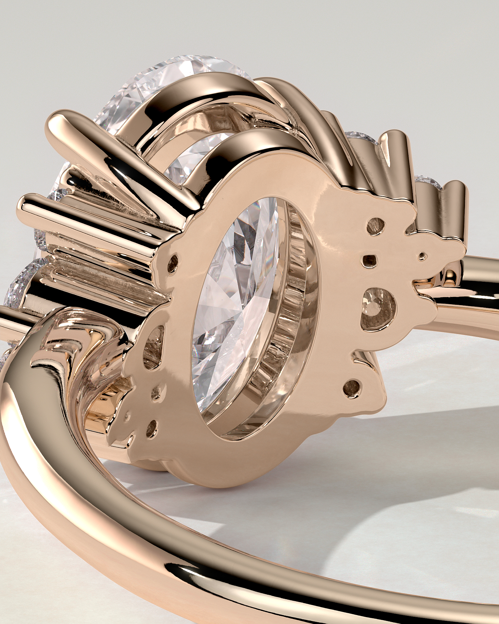 Esther Solitaire Oval Ring