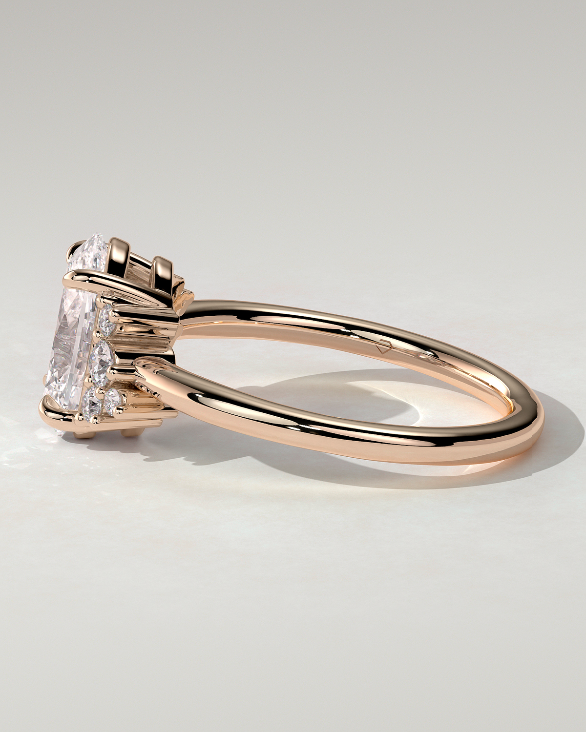 Esther Solitaire Oval Ring