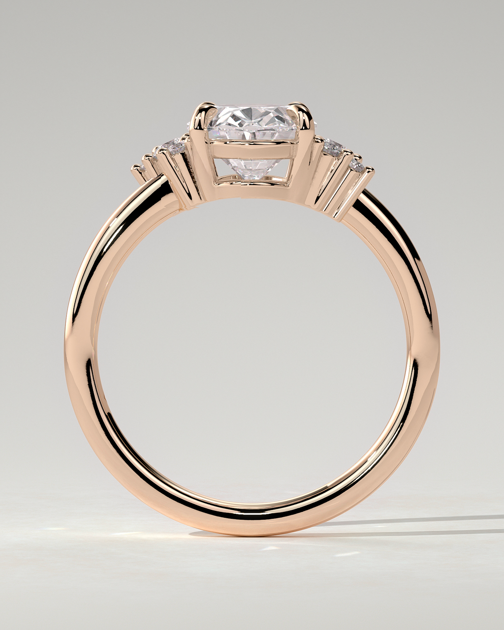Esther Solitaire Oval Ring