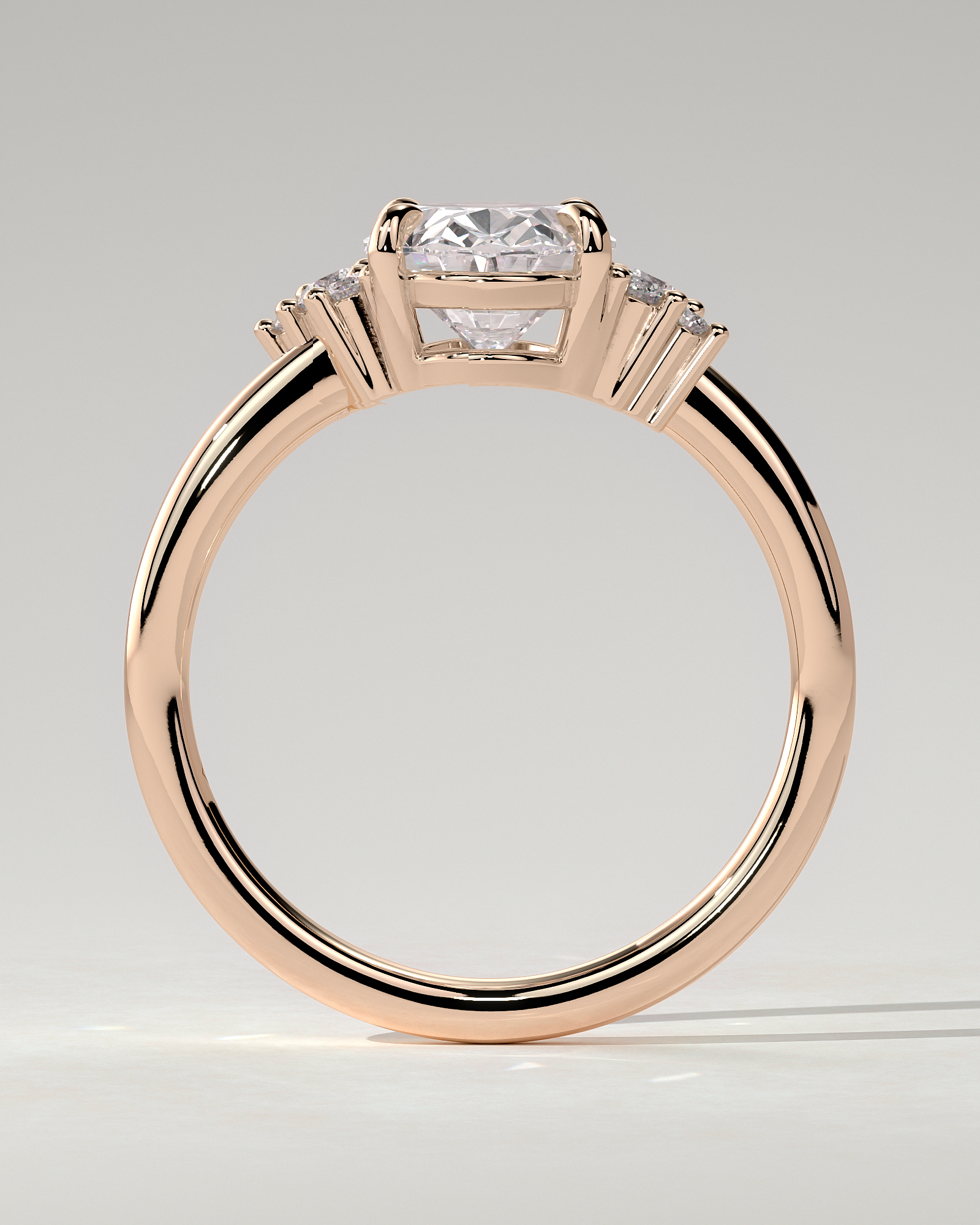 Esther Solitaire Oval Ring