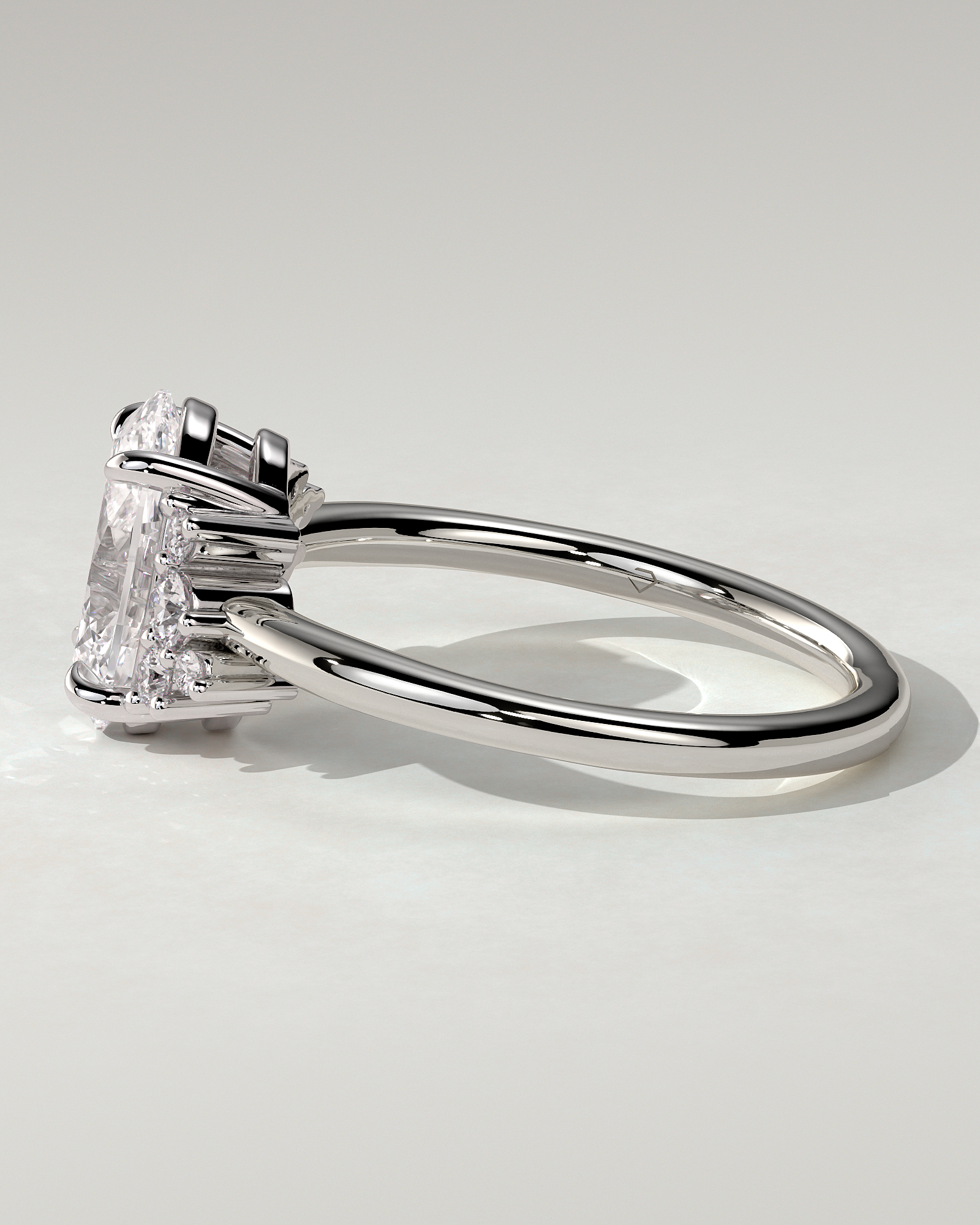 Esther Solitaire Oval Ring