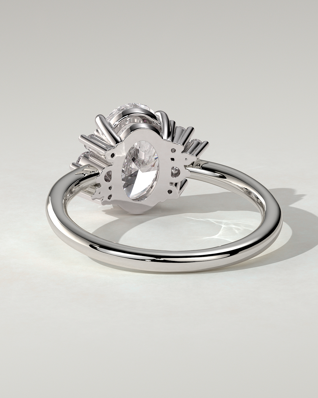 Esther Solitaire Oval Ring