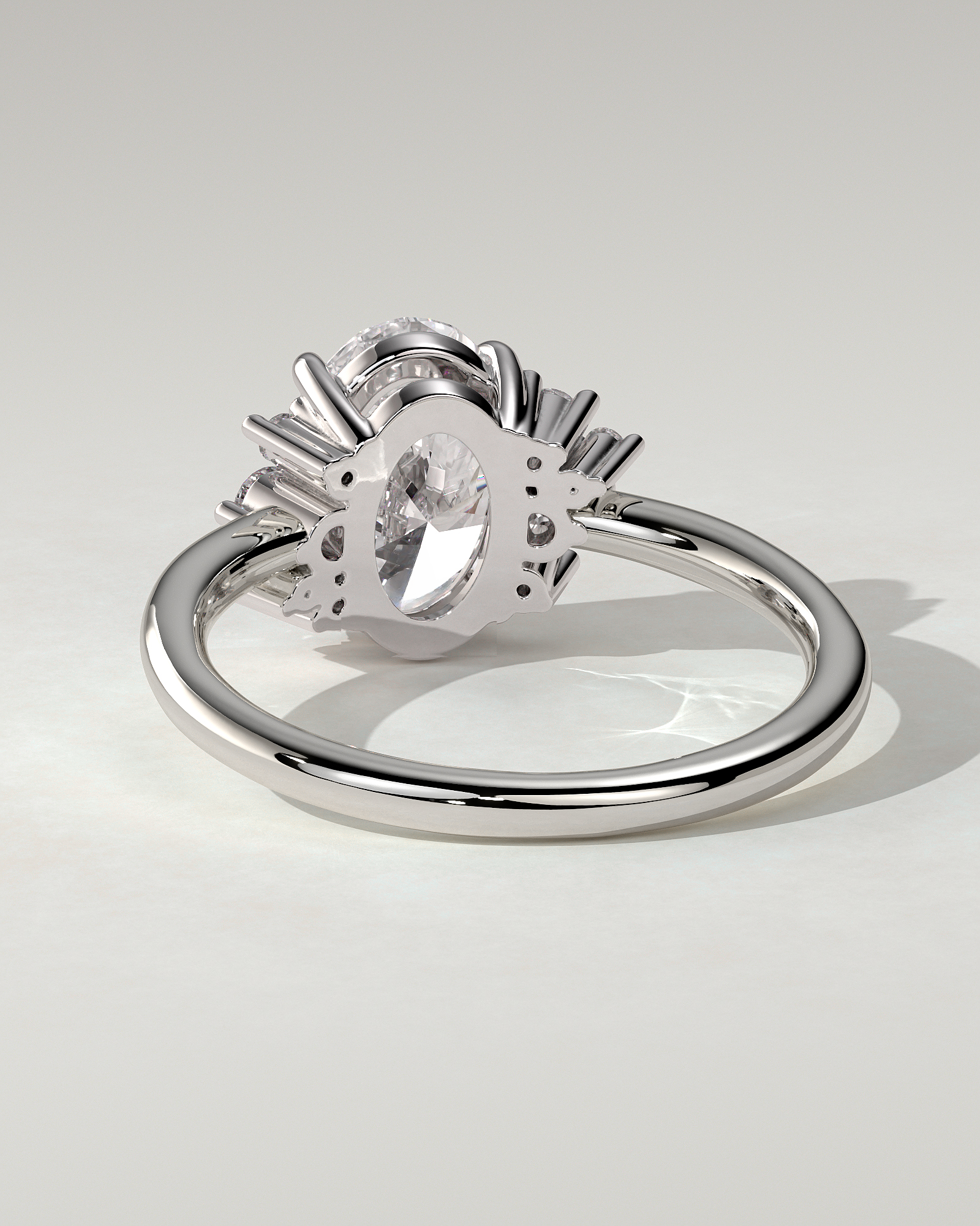 Esther Solitaire Oval Ring