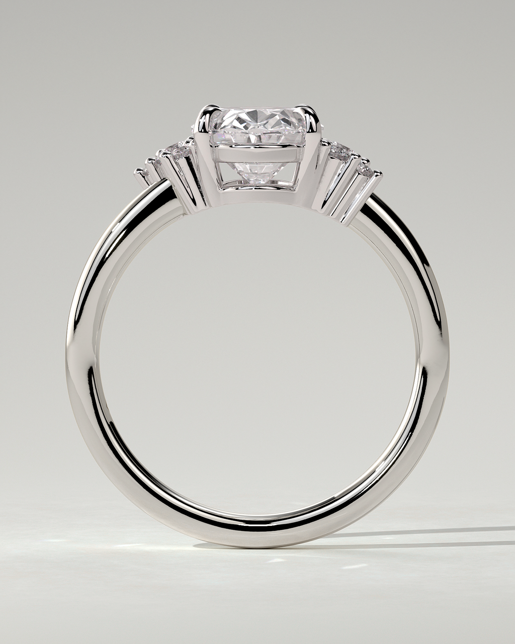 Esther Solitaire Oval Ring