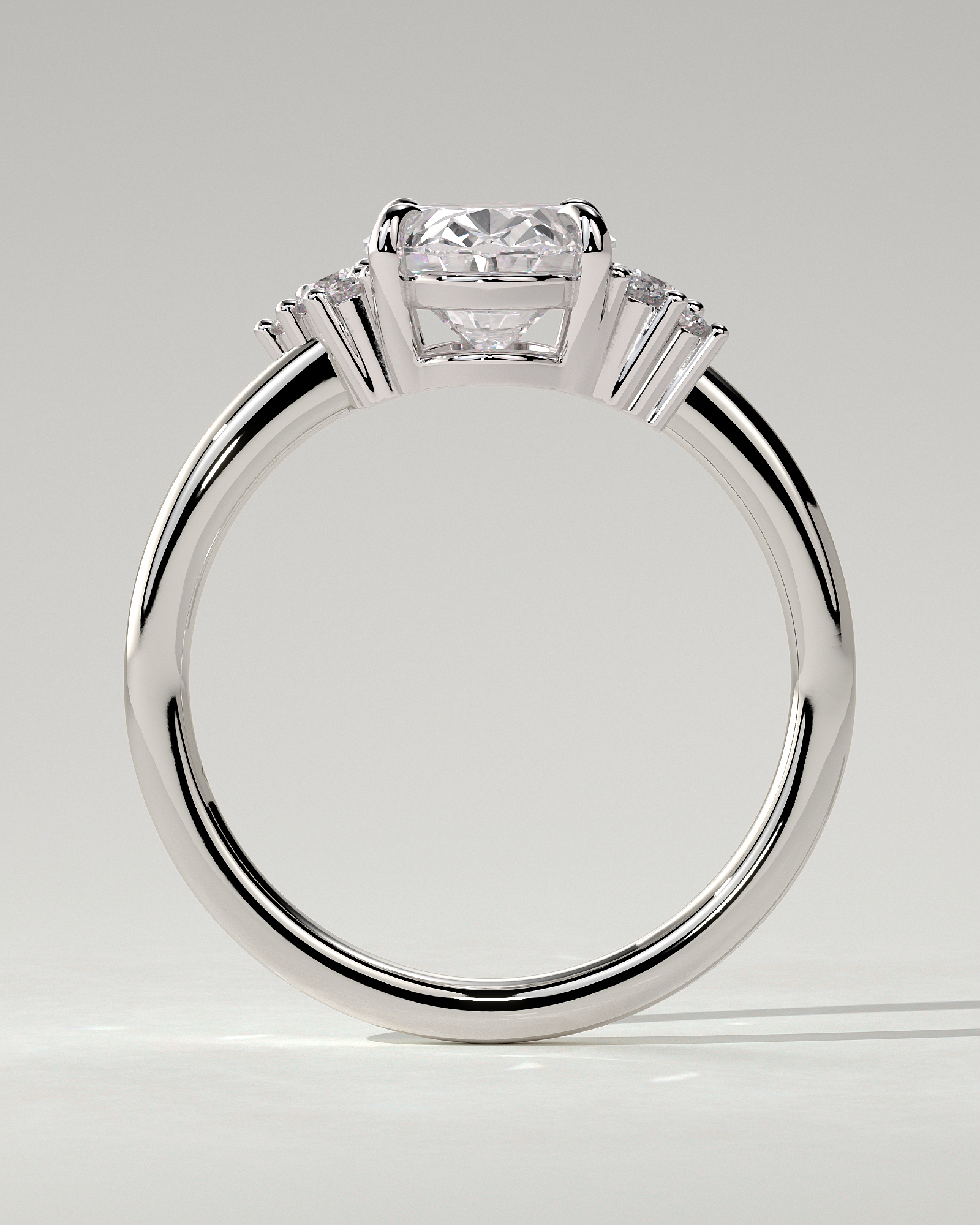 Esther Solitaire Oval Ring