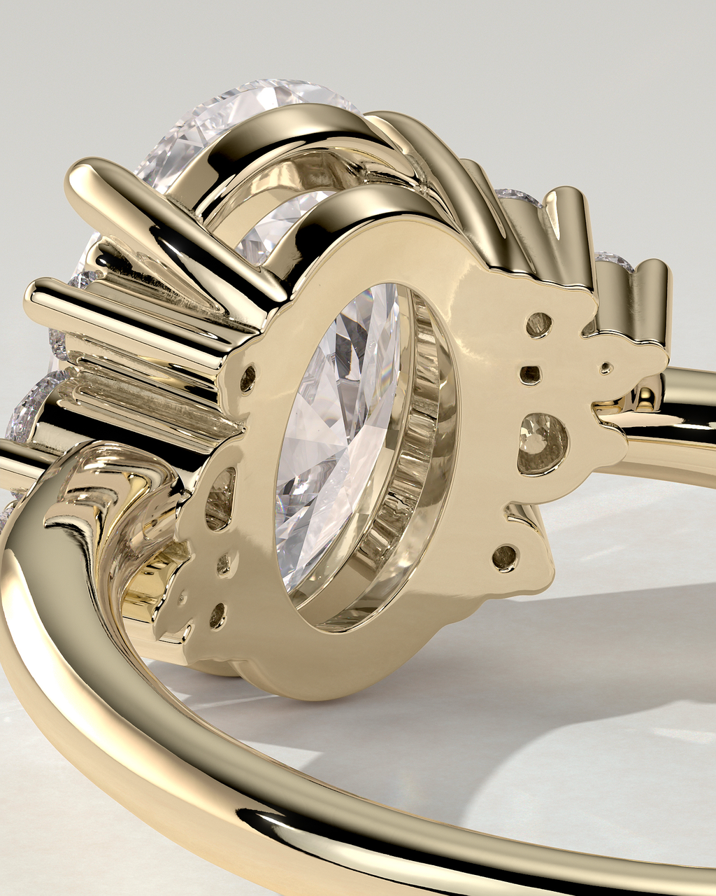 Esther Solitaire Oval Ring