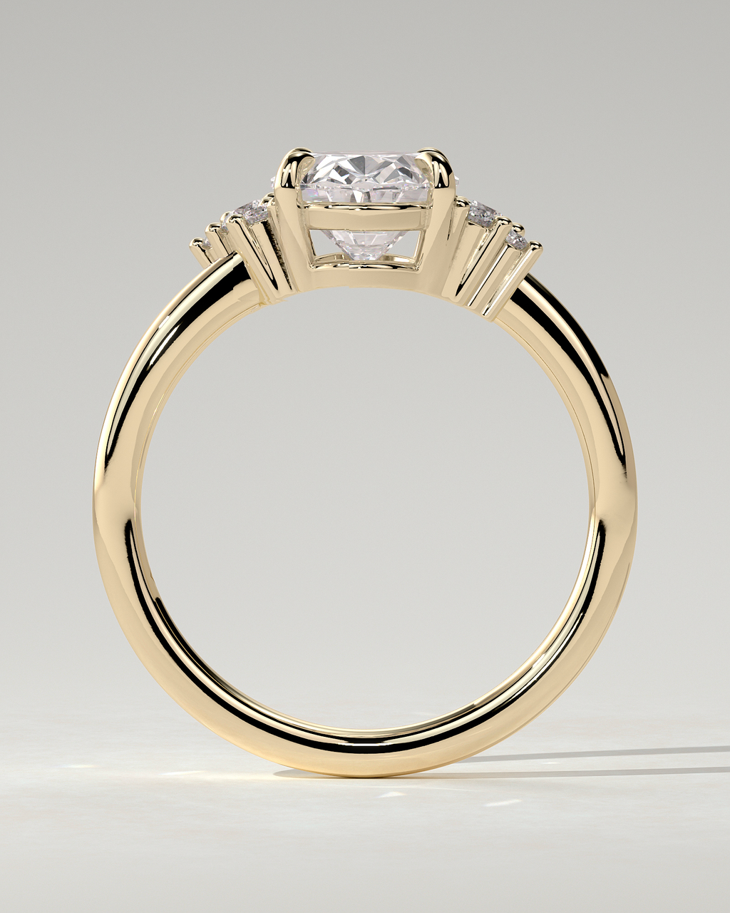 Esther Solitaire Oval Ring