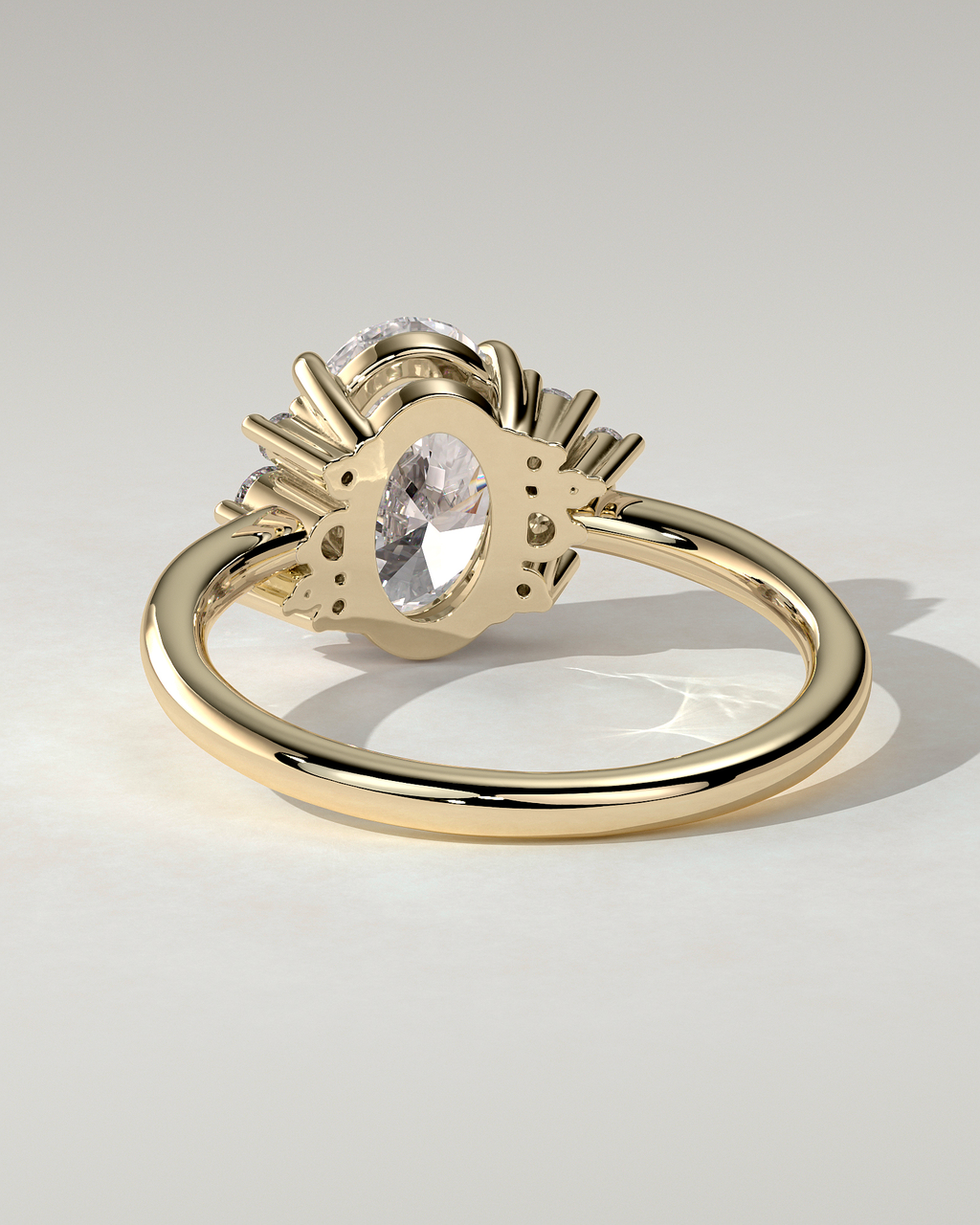 Esther Solitaire Oval Ring